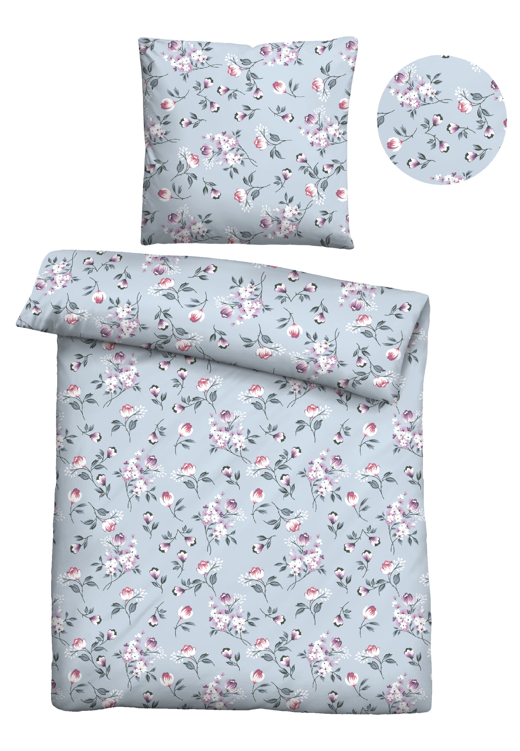 Castell - Markenbettwäsche Bettwäsche "0351106" 2 Stk. tlg. Poly-Cotton, wo günstig online kaufen