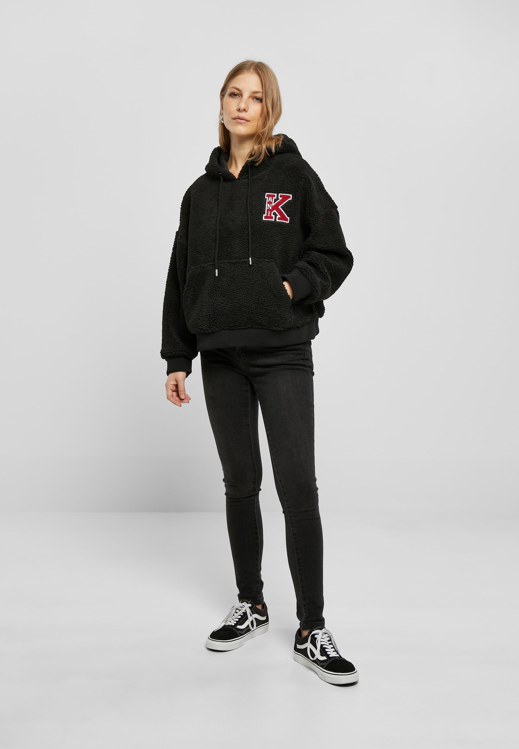 Karl Kani Kapuzenpullover »Karl Kani Damen KW224-030-1KK Retro Patch OS Teddy Hoodie«, (1 tlg.)