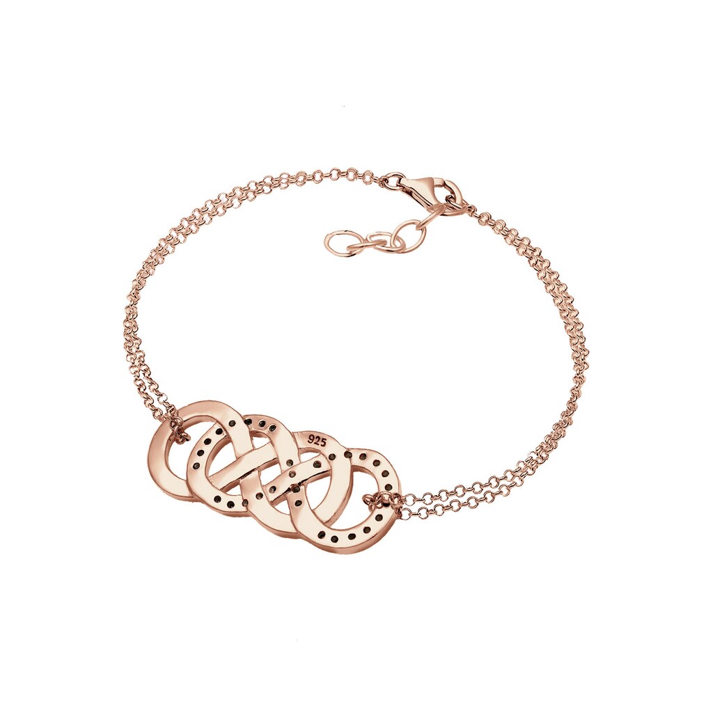 Elli Armband »Infinity Liebe Kristalle 925 Silber«