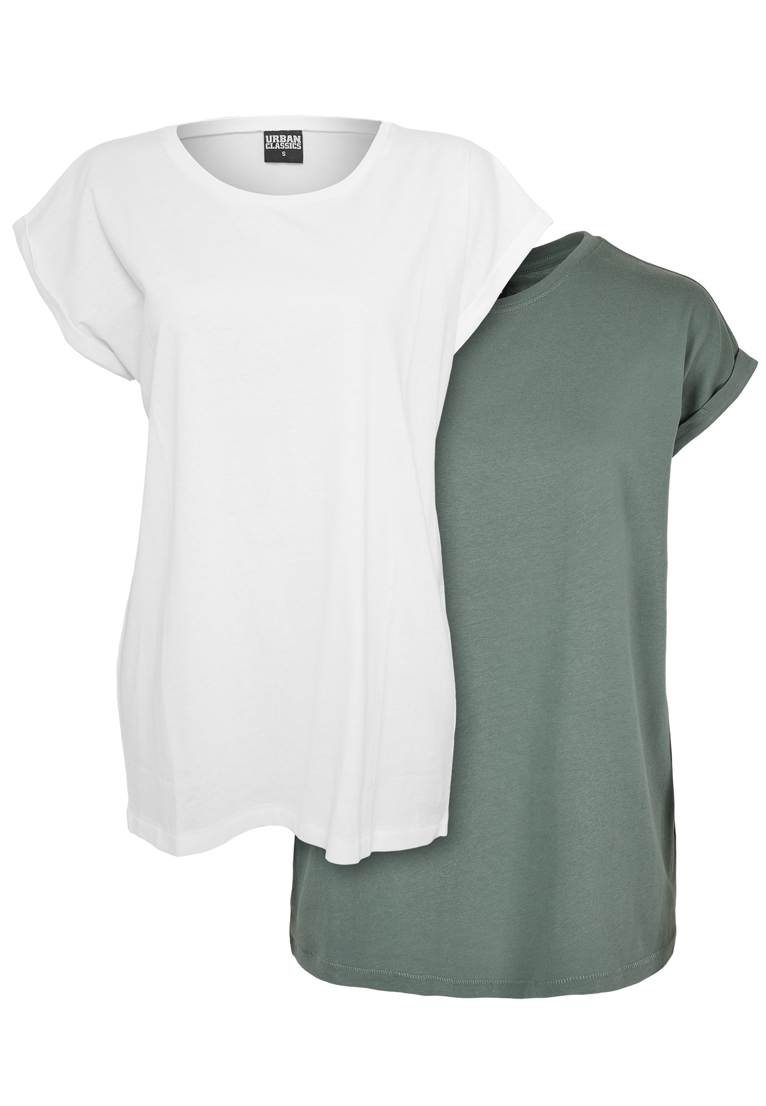 Shoulder kaufen 2-Pack«, Tee Extended (1 URBAN | CLASSICS BAUR tlg.) »Damen Ladies online T-Shirt