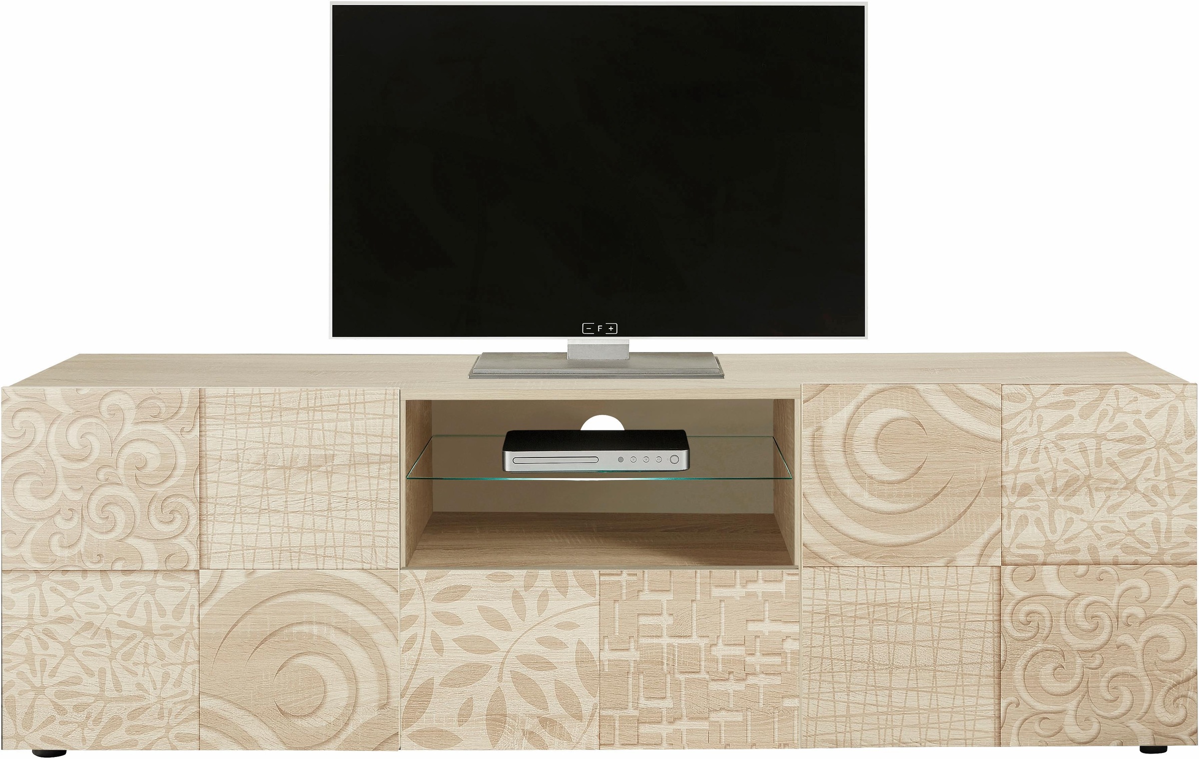 Thumbnail - Home affaire Lowboard "Miro" Breite 181 cm mit dekorativem Siebdruck