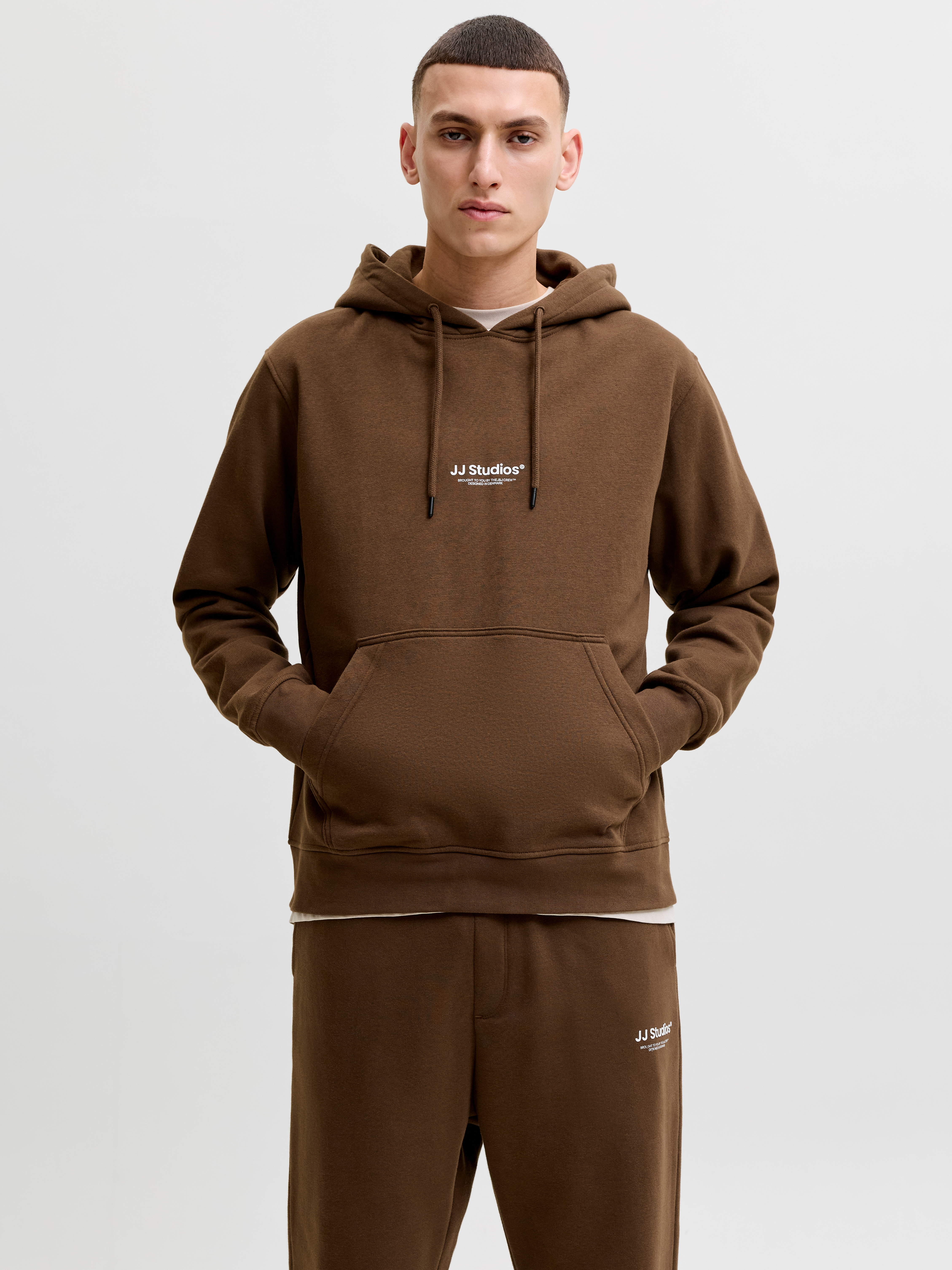 Jack & Jones "JJESOHO SWEAT HOOD NOOS", Baumwollmischung, relaxed fit
