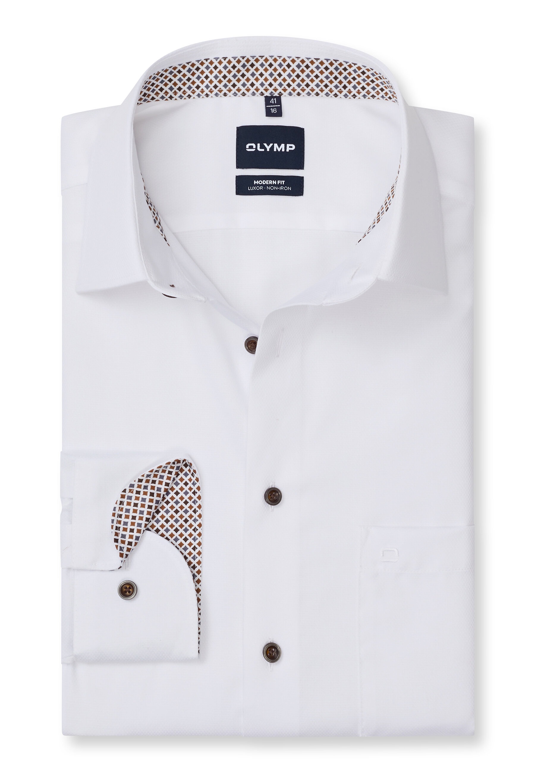 OLYMP Businesshemd »OLYMP Luxor, Modern Fit, New Kent mit extra langem Arm«