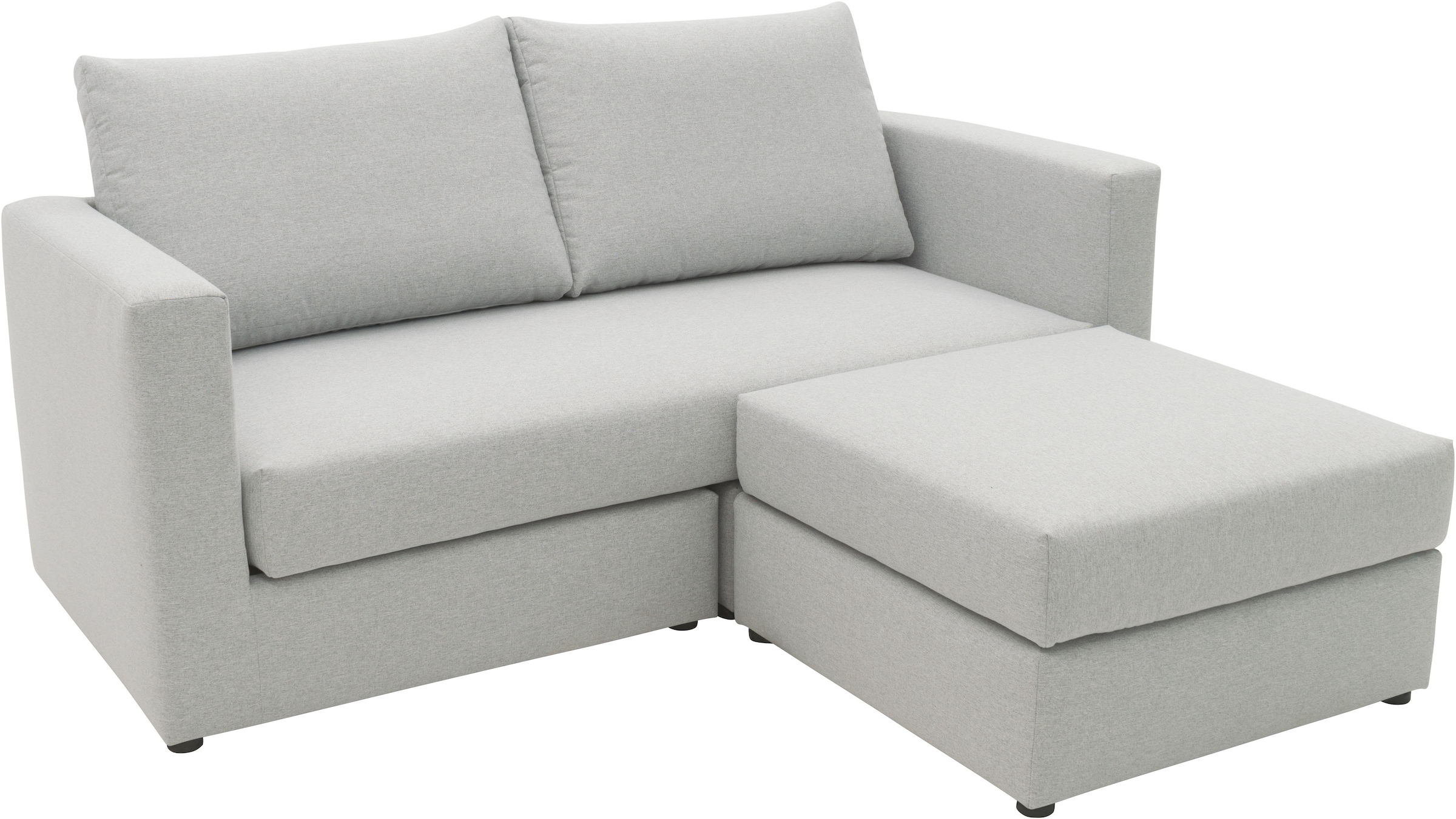 DOMO collection 2-Sitzer »800015, als Sitzmöbel oder Schlafgelegenheit nutzbar, Schlafsofa«, Sitzfläche mit Federkern, inkl. 2 Rückenkissen