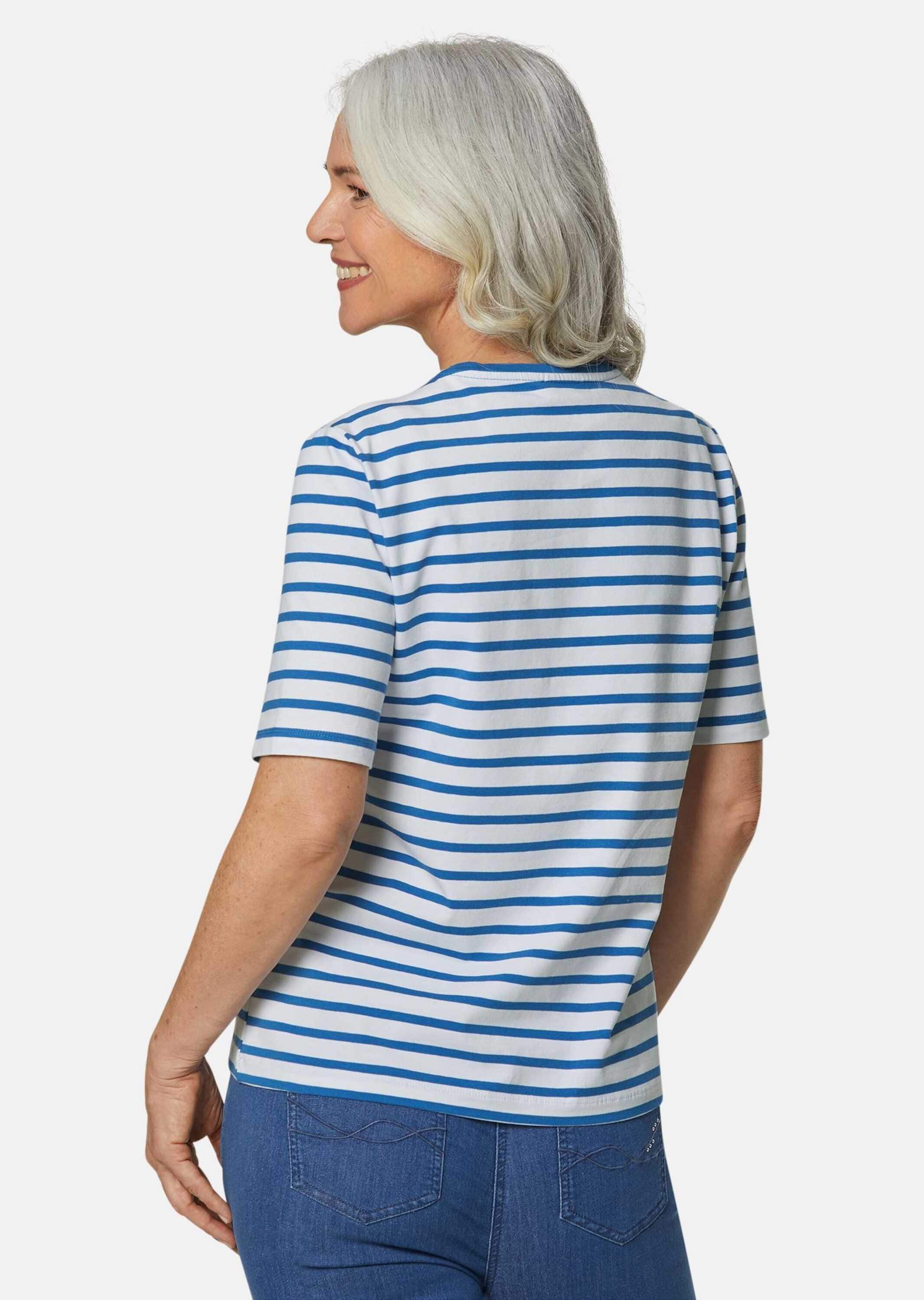 GOLDNER Kurzarmshirt »Ringelshirt mit Halbarm«