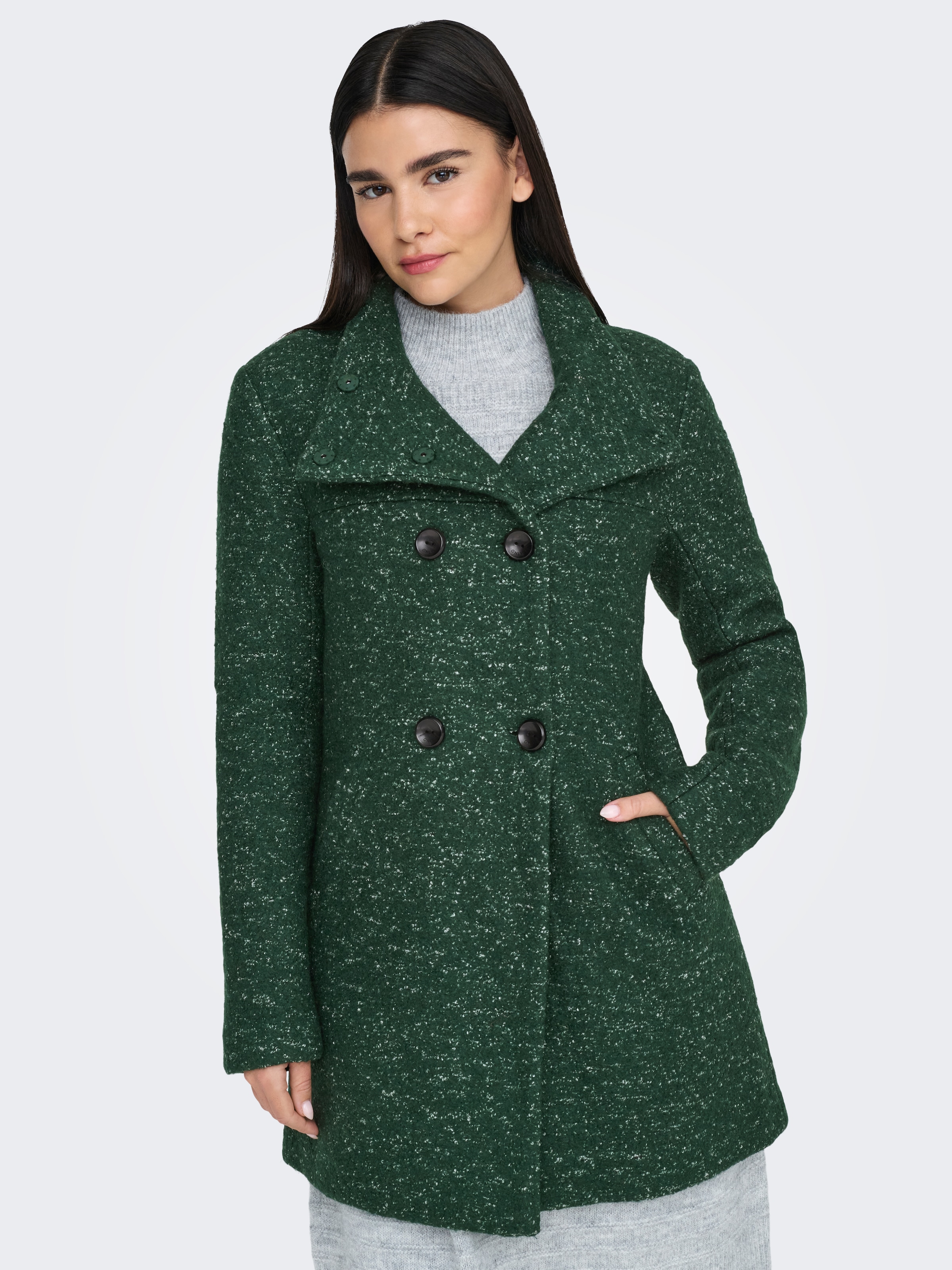 ONLY Langjacke "ONLNEWSOPHIA WOOL COAT OTW CC", mit Wolle