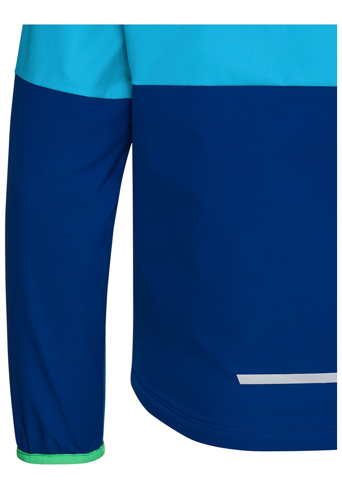 Jack Wolfskin Softshelljacke »SANDBIRD HOODED JKT K« mit Kapuze Winddicht, atmungsaktiv, Übergangsjacke