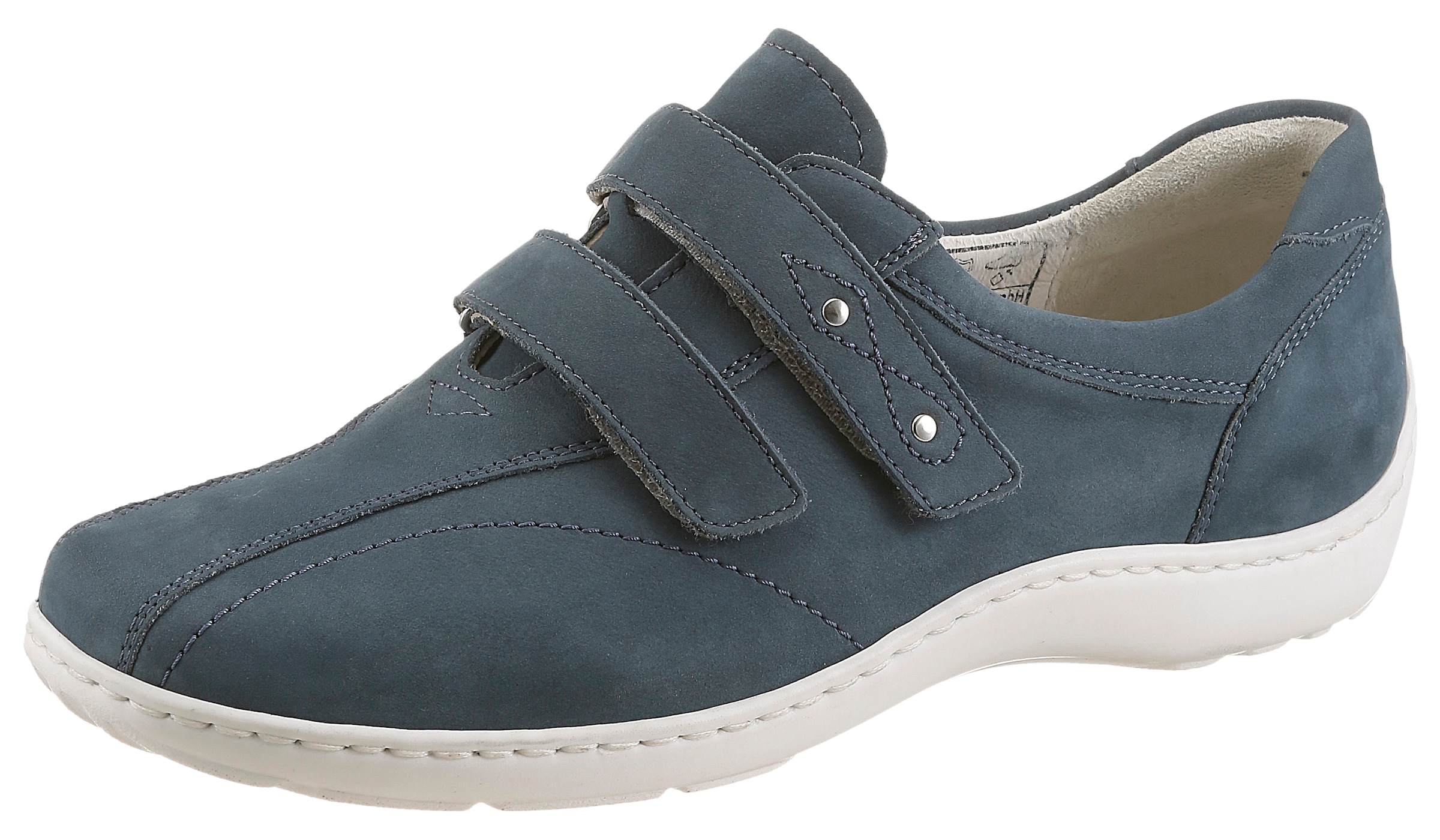 Waldläufer Klettschuh "HENNI" Komfortschuh, Freizeitschuh, Halbschuh mit Nieten und H-Weite