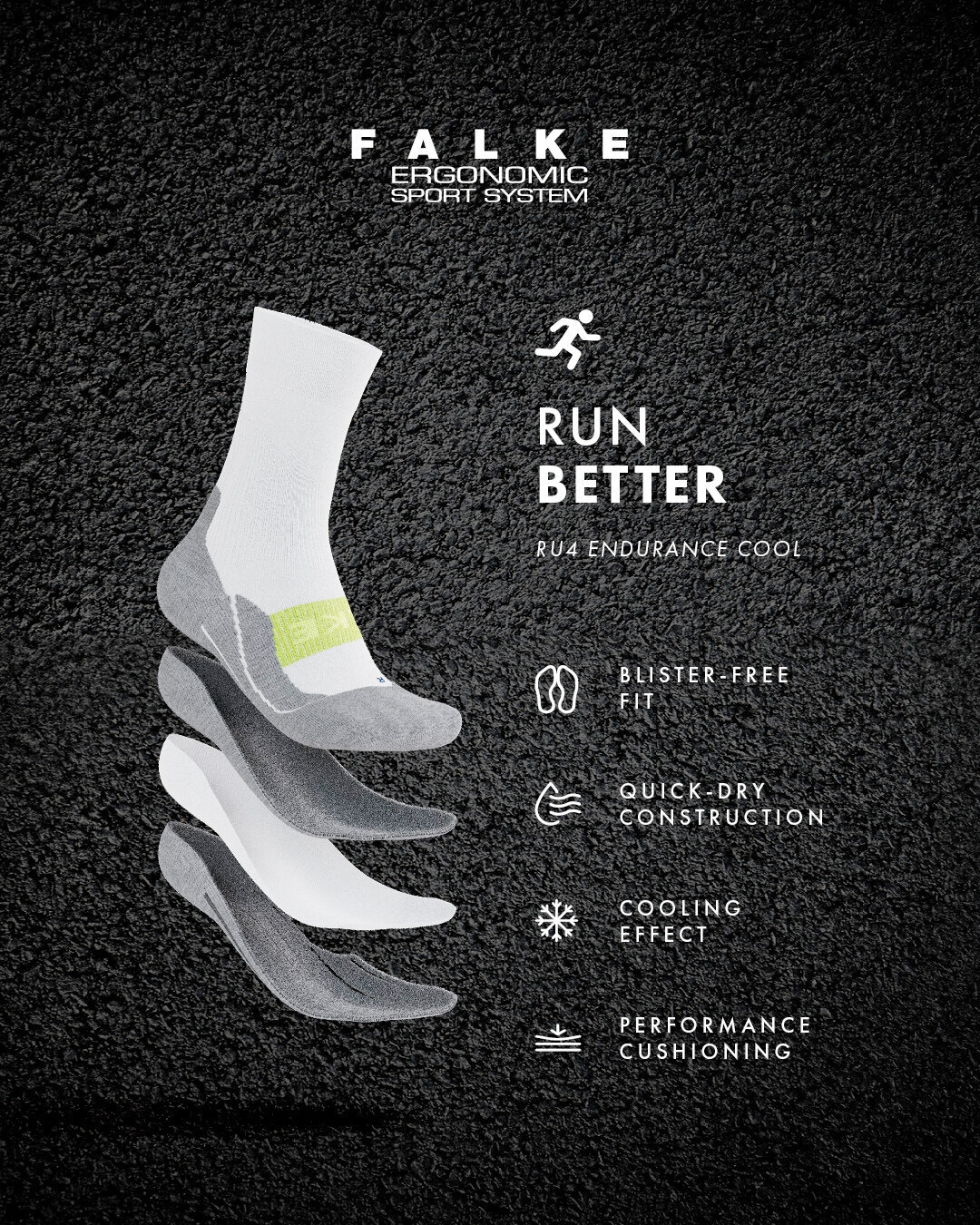 FALKE Socken »RU4 Endurance Cool« 1 Paar tlg.