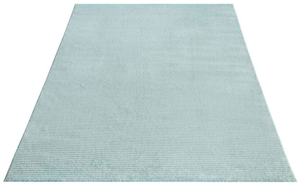 Carpet City Teppich »Friseé-Teppich FANCY900«, rechteckig, 12 mm Höhe, Läufer, Kurzflor, Einfarbig, 3D-Optik, Streifen Look, Wohnzimmer