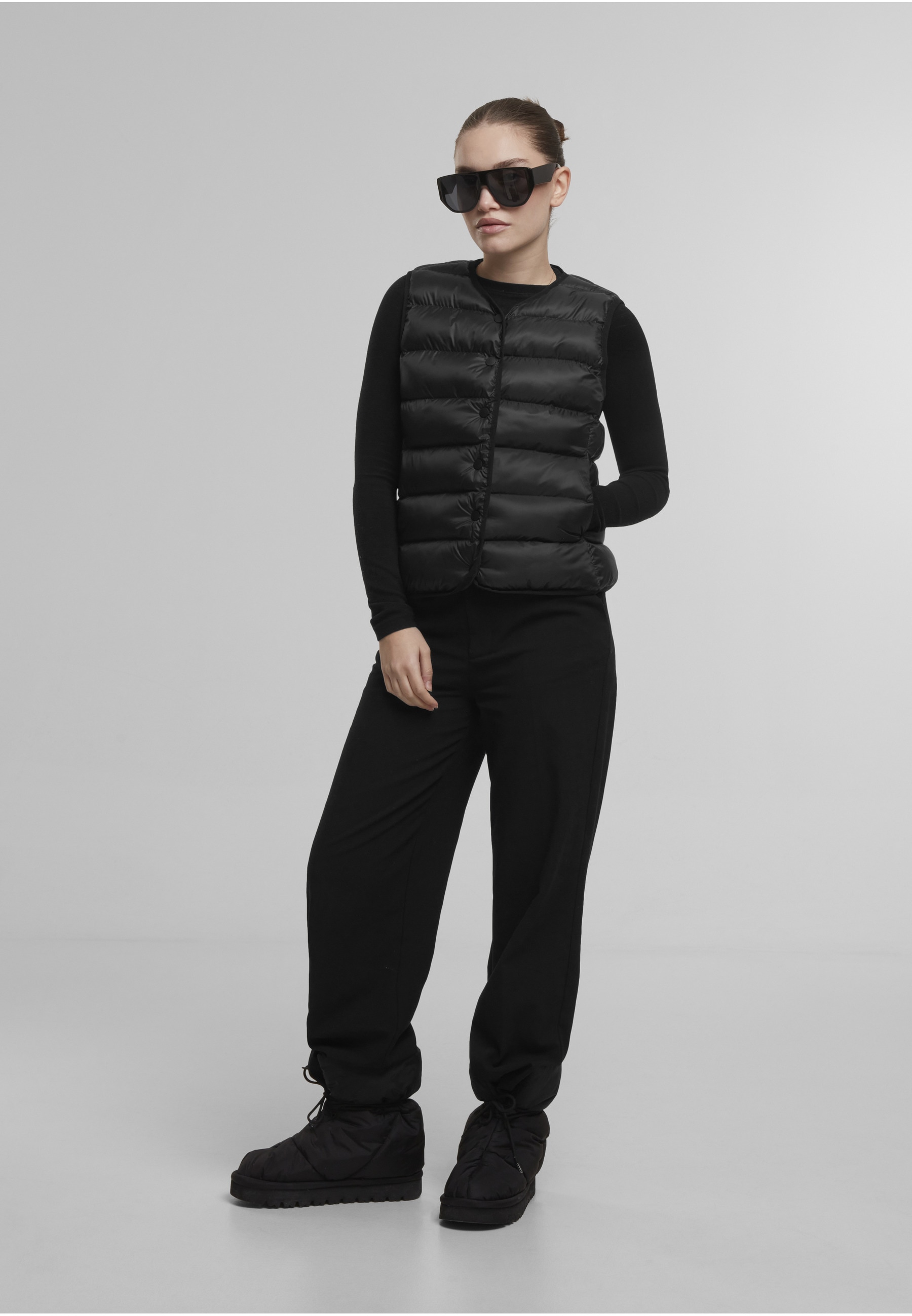 URBAN CLASSICS Steppweste »Urban Classics Ladies Button Puffer Vest«