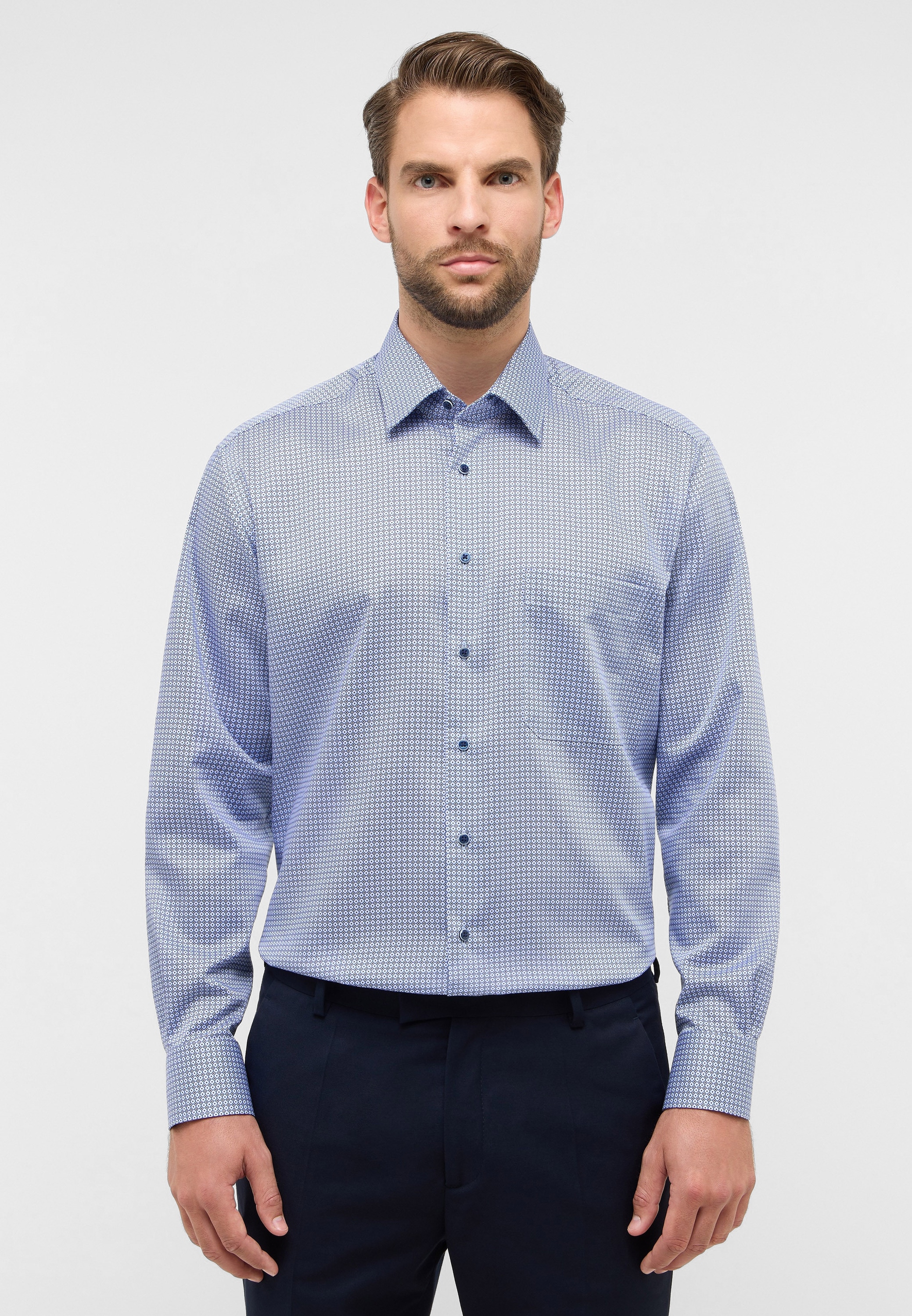 Eterna Langarmhemd "COMFORT FIT" NON IRON (bügelfrei) günstig online kaufen