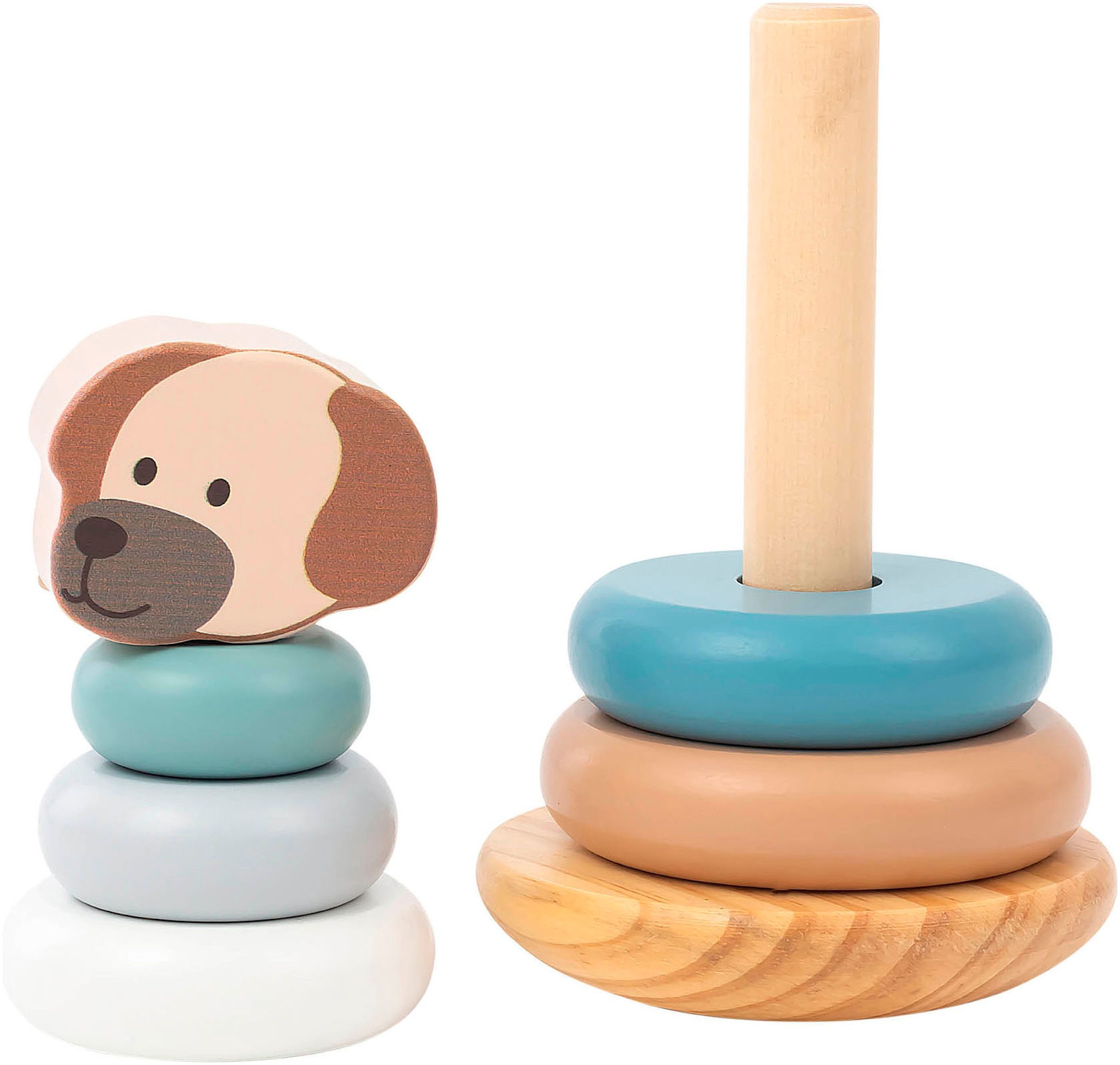 Sterntaler® Stapelspielzeug »Hund Lucky Stapelturm Holz« FSC® - schützt Wald