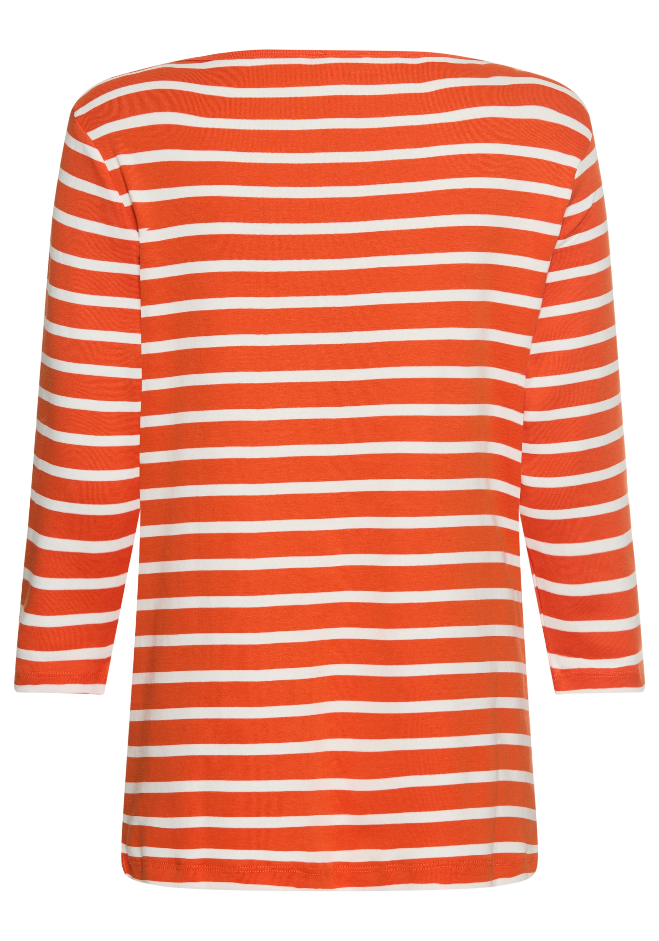 Tommy Hilfiger Curve T-Shirt »CRV SLIM CODY BOAT-NK 3/4SLV«, in Großen Größen, 3/4 Ärmel, Logostickerei