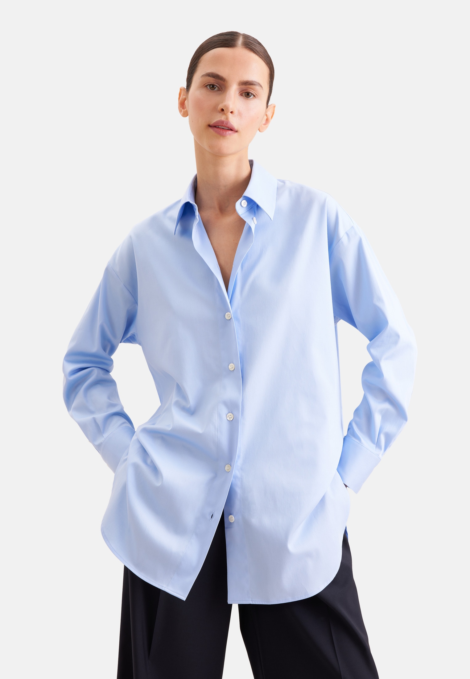 seidensticker Outdoorbluse 1/1 Kragen Uni