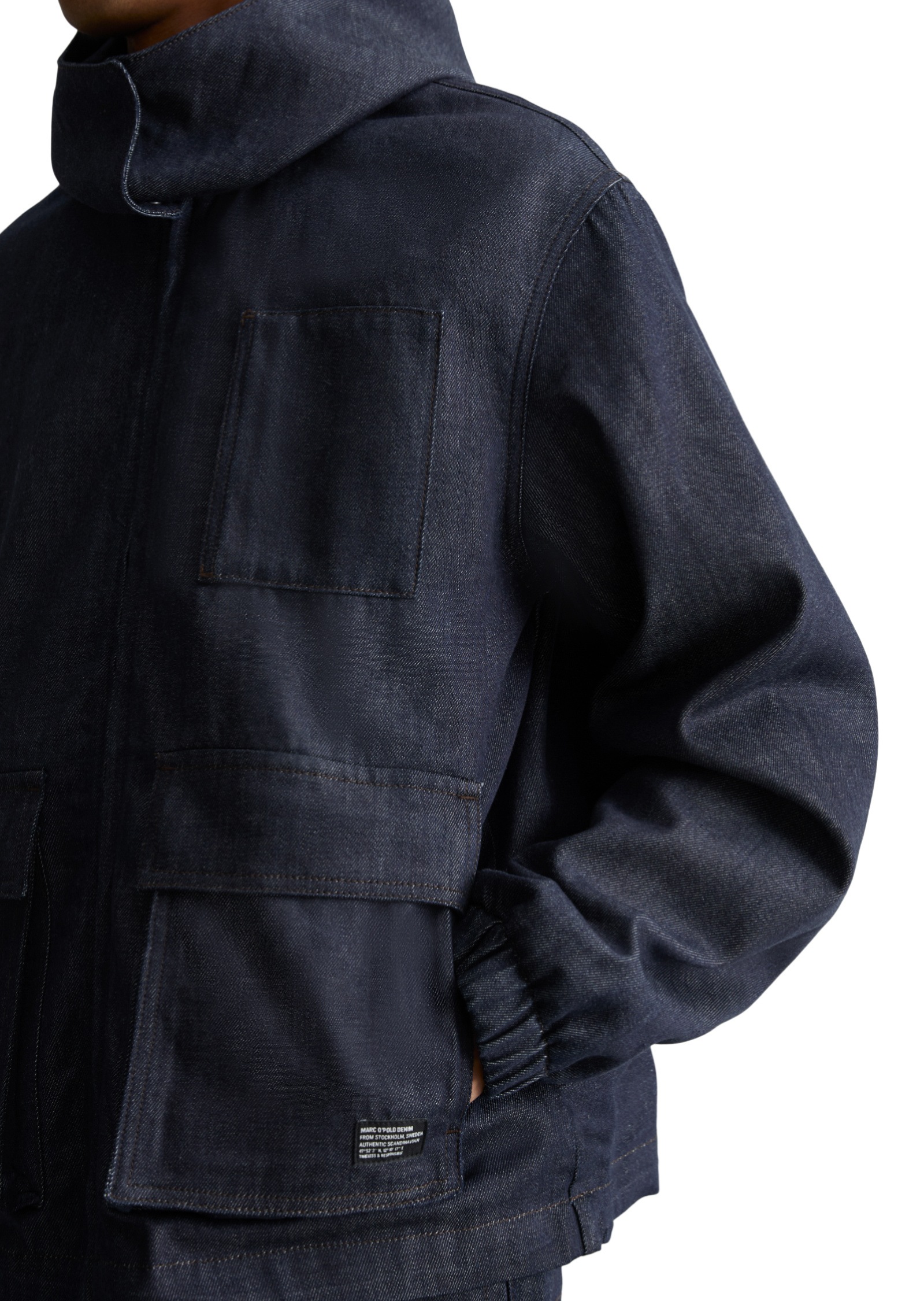 Marc O'Polo DENIM Jeansjacke »made with Orange Fiber« ohne Kapuze