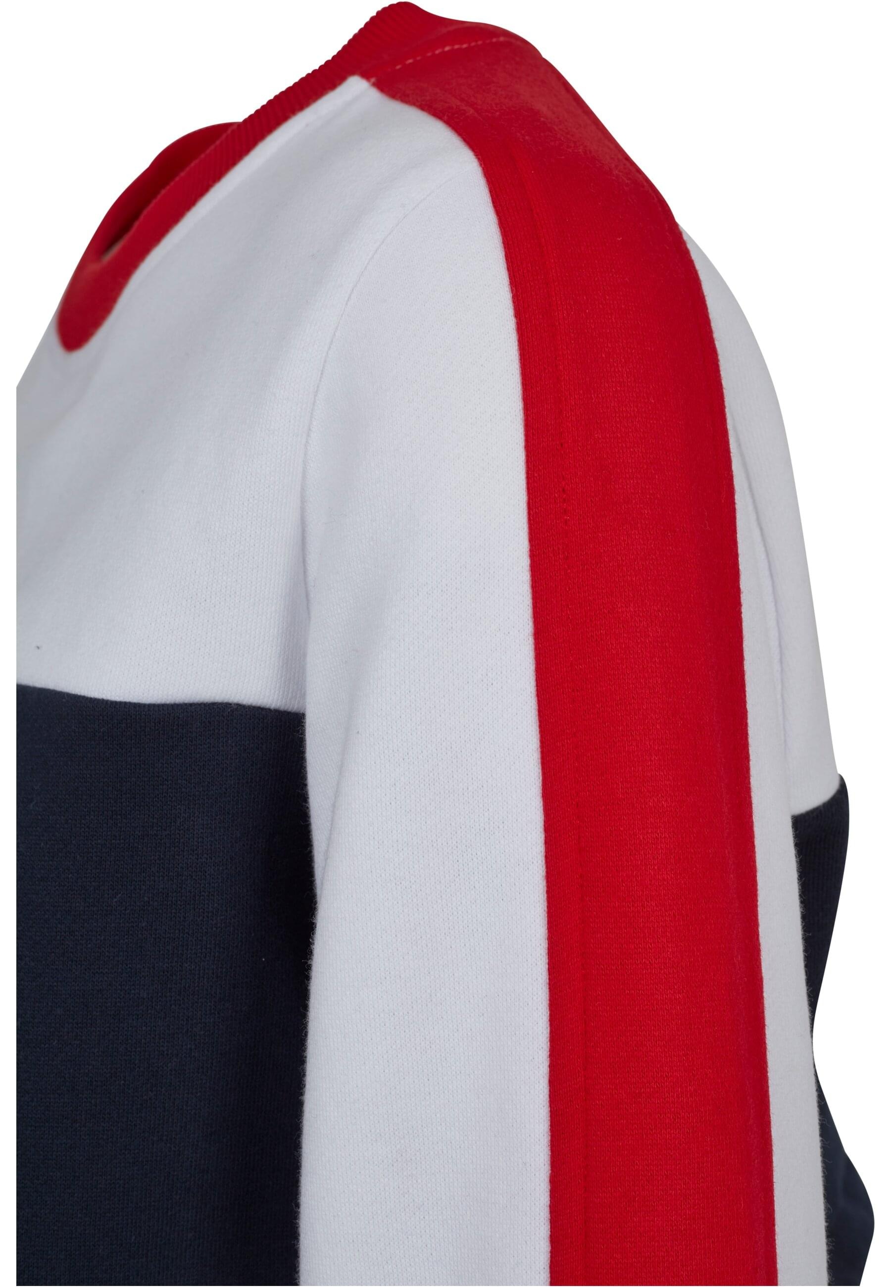 URBAN CLASSICS Sweatshirt »Urban Classics Damen Ladies Cropped 3-Tone Stripe Crew«, (1 tlg.)