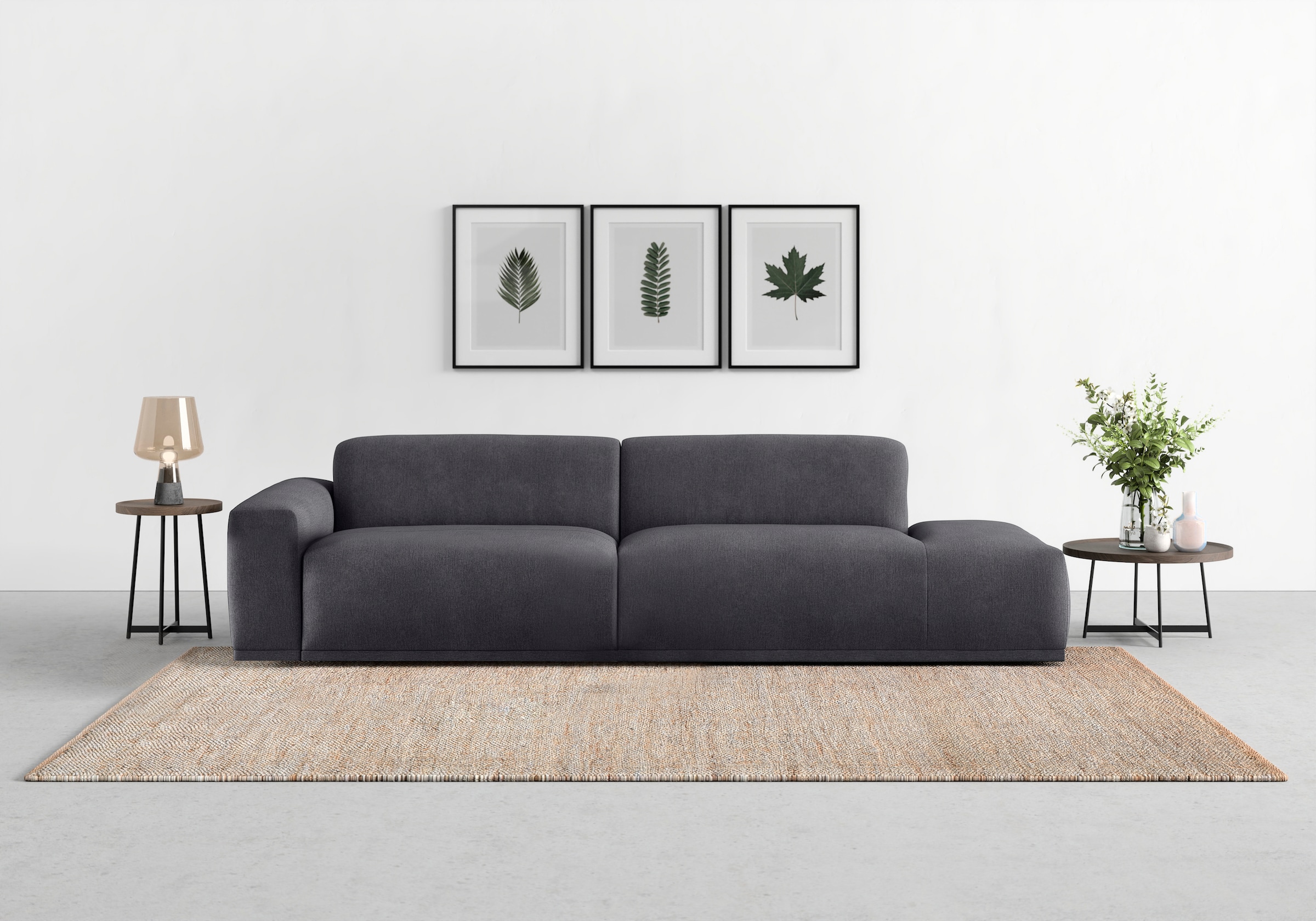 TRENDMANUFAKTUR Big-Sofa »Braga, mit hochwertigem Kaltschaum, Megasofa, in Cord...