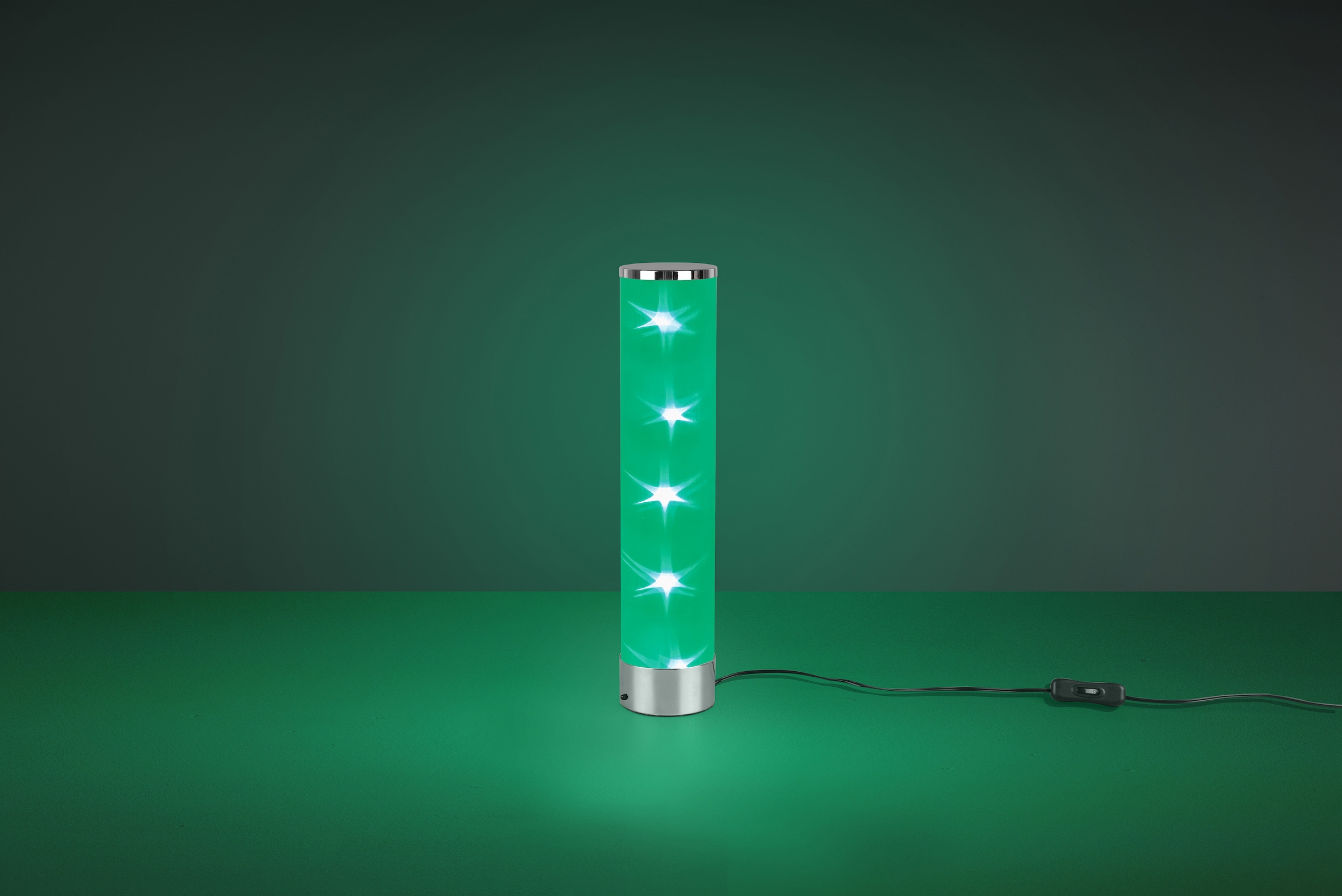 Black Friday TRIO Leuchten LED Tischleuchte »RICO«, 1 flammig-flammig,  Schnurschalter, RGBW-Farbwechsler, Memory Funktion über Fernbedienung | BAUR