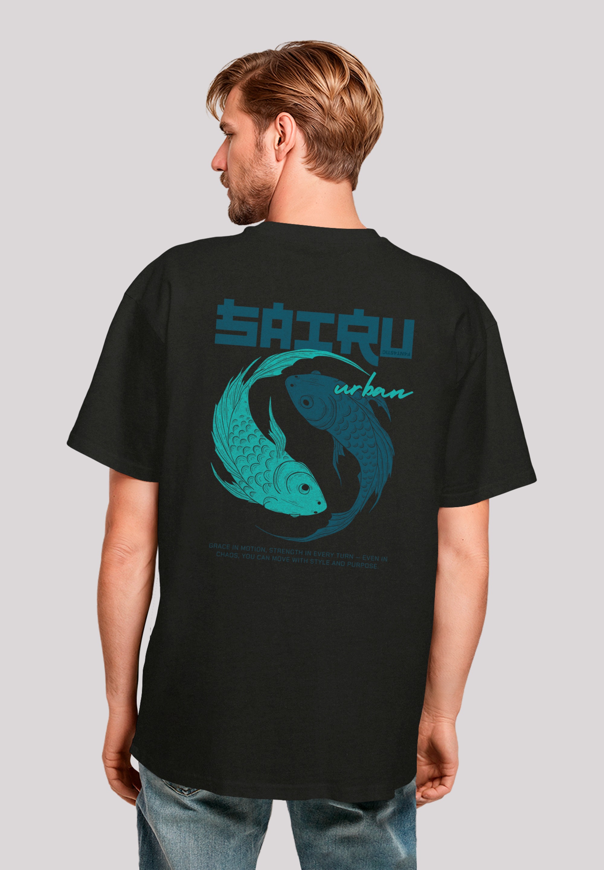 F4NT4STIC T-Shirt »Koi Fish Oversize Japan Streetstyle«, Japan Streetwear Styles