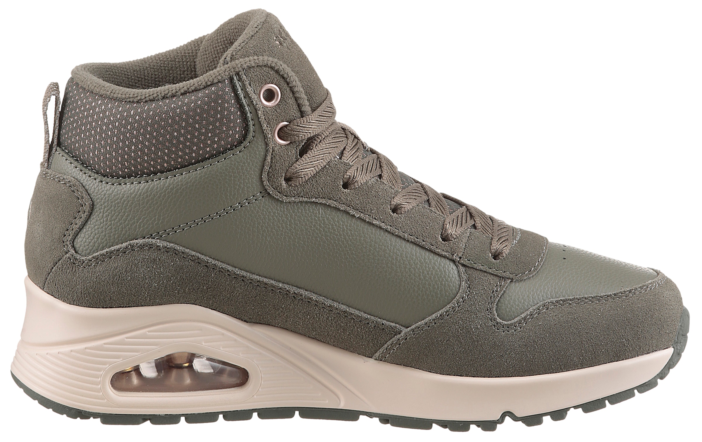 Skechers Keilsneaker »UNO-STACRE SHINE«, High Top Sneaker, Schnürboots mit Luftkammern Sohle