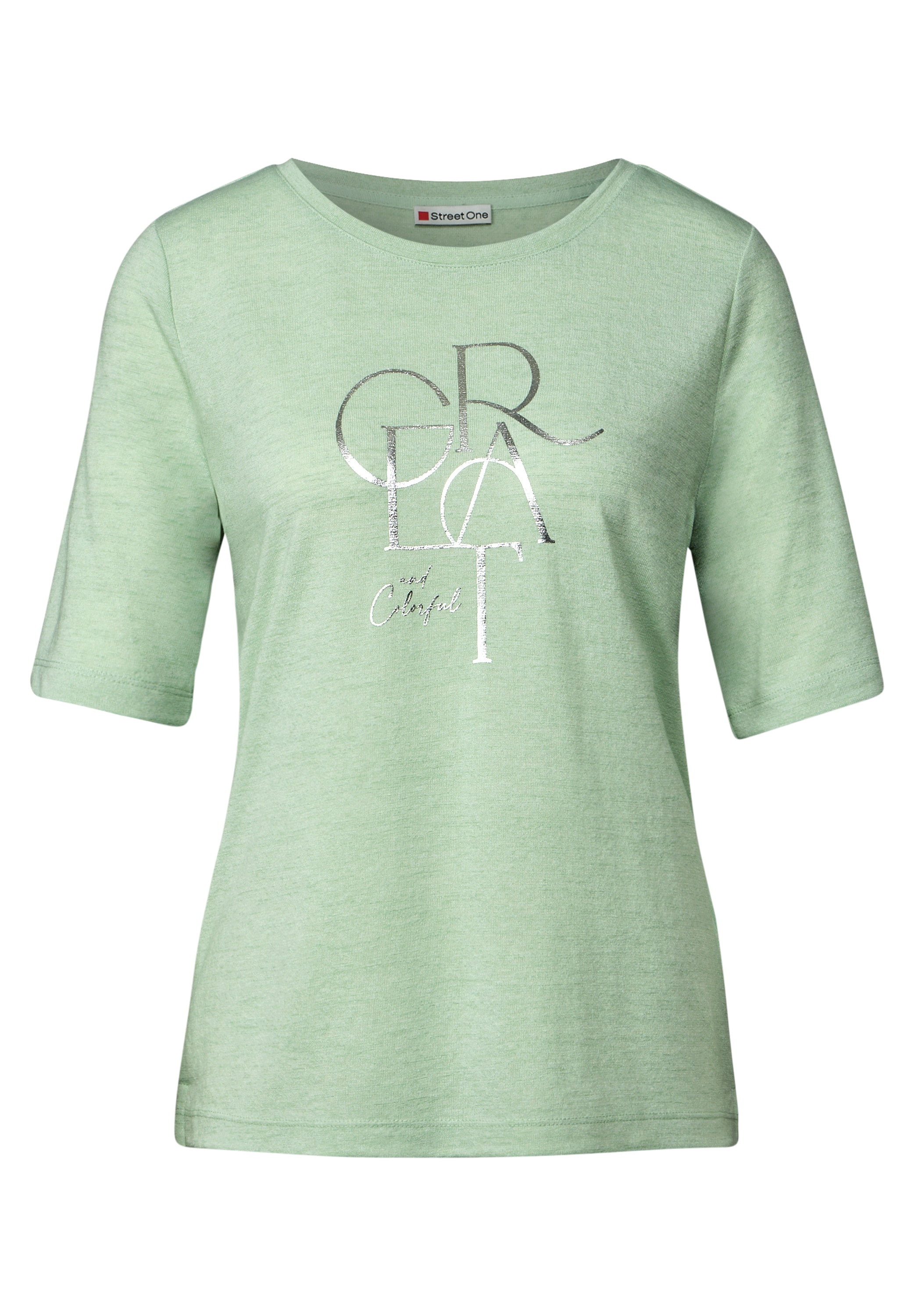 STREET ONE T-Shirt, mit Folien-Wording