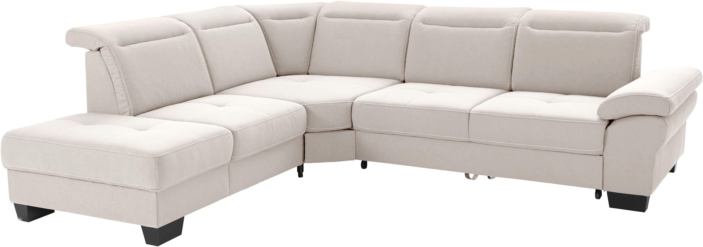 Home affaire Ecksofa "Cornwall L-Form" incl. Sitztiefenverstellung, mit Bet günstig online kaufen