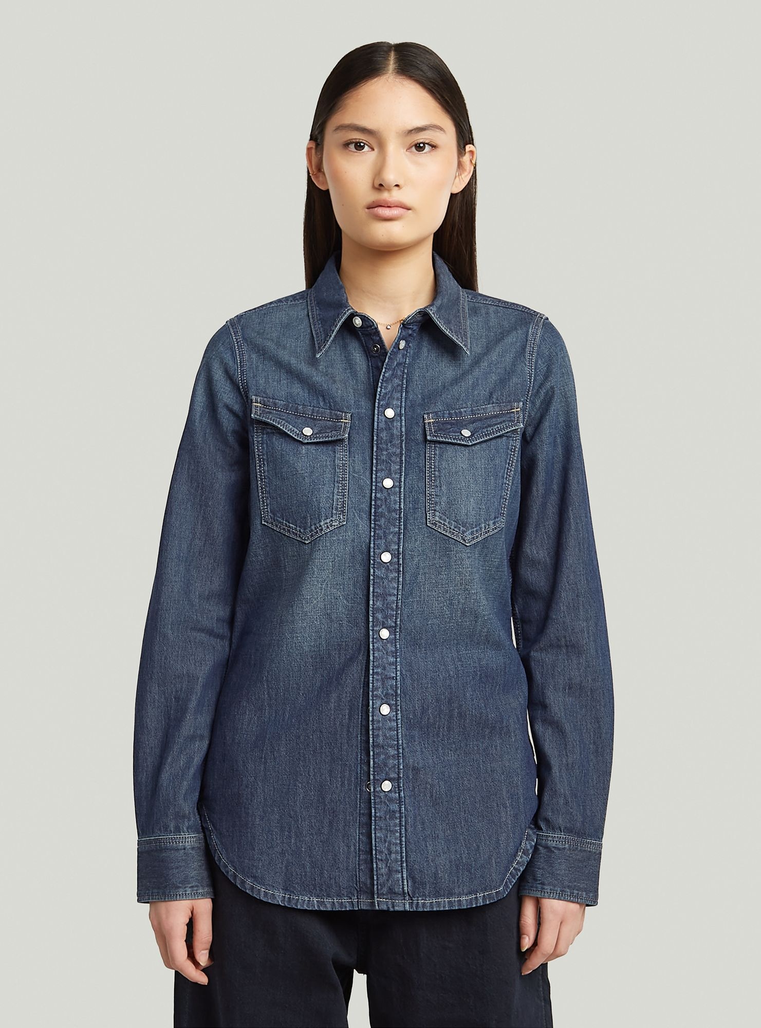 G-STAR Langarmshirt "Slim Western Hemd" günstig online kaufen