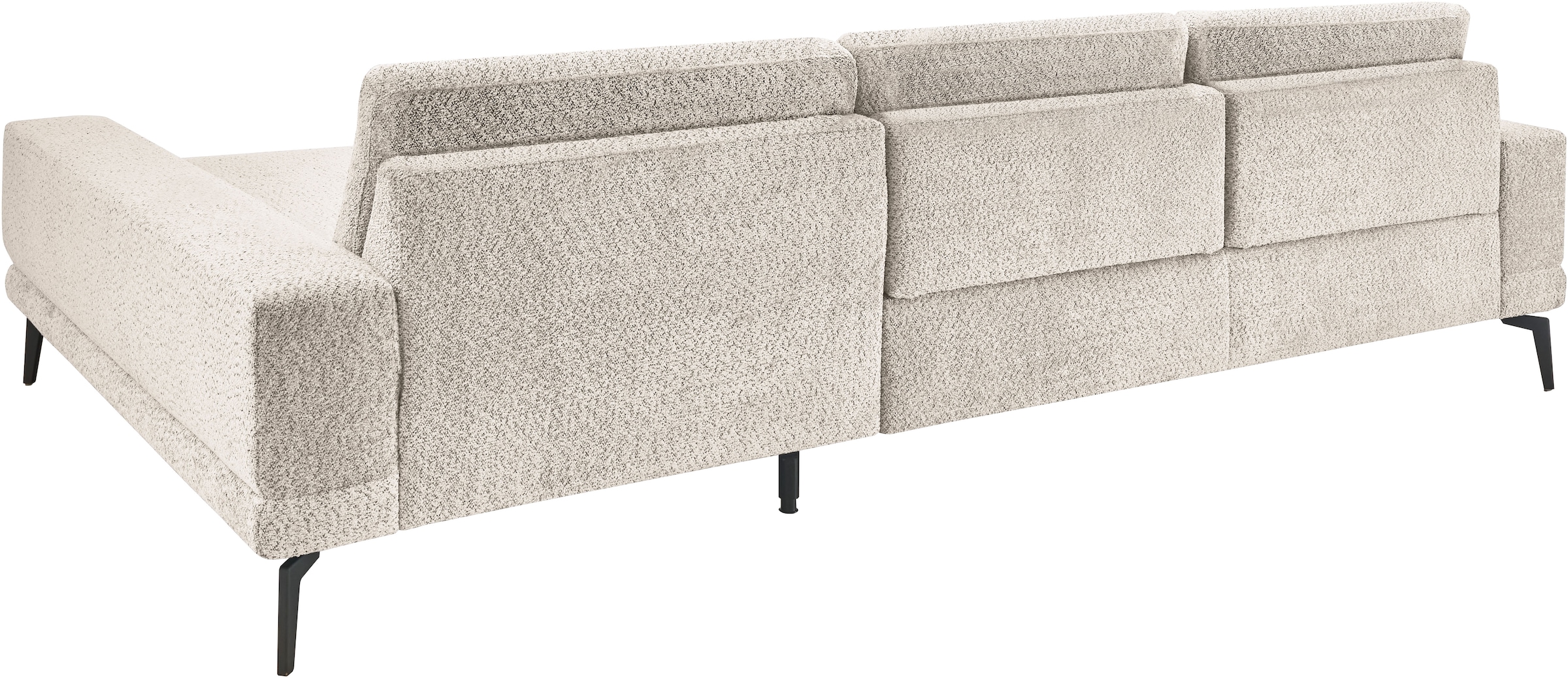 Ecksofa »SO 3600«, Metallfuß schwarz in zwei Höhen, verschiedene Farben, B 293 x T 180 cm