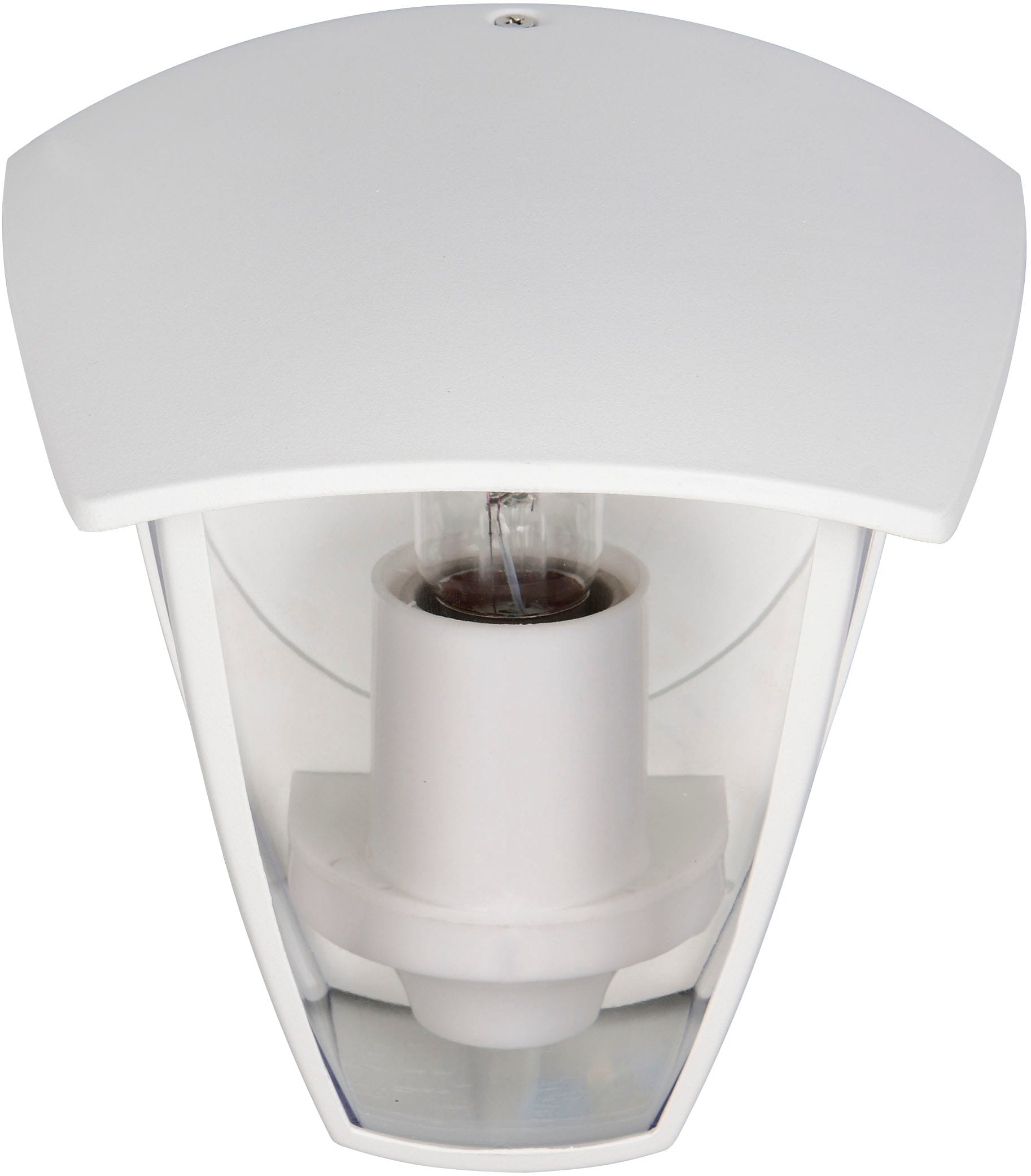 TRIO Leuchten Außen-Wandleuchte »VENTA, Laterne Hauswand Fassadenbeleuchtung, exkl 1x E27 max 10W, IP44«, 1 flammig, Leuchtmittel E27 | Leuchtmittel wechselbar, Wandlampe Laternen-Optik, aufwärts gerichtet, Schirm Kunststoff