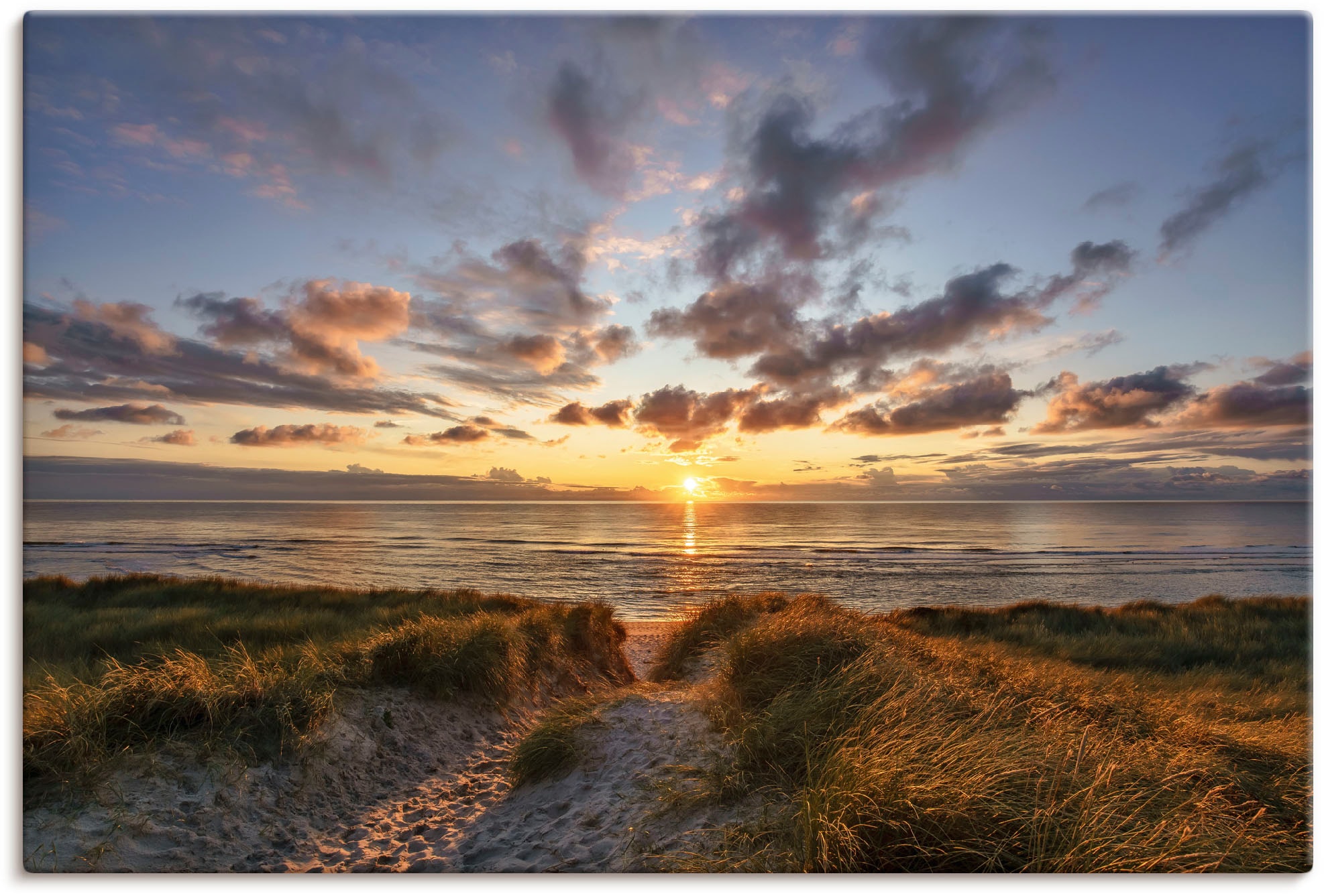 Artland Wandbild "Sonnenuntergang auf Sylt", Bilder vom Sonnenuntergang & - günstig online kaufen