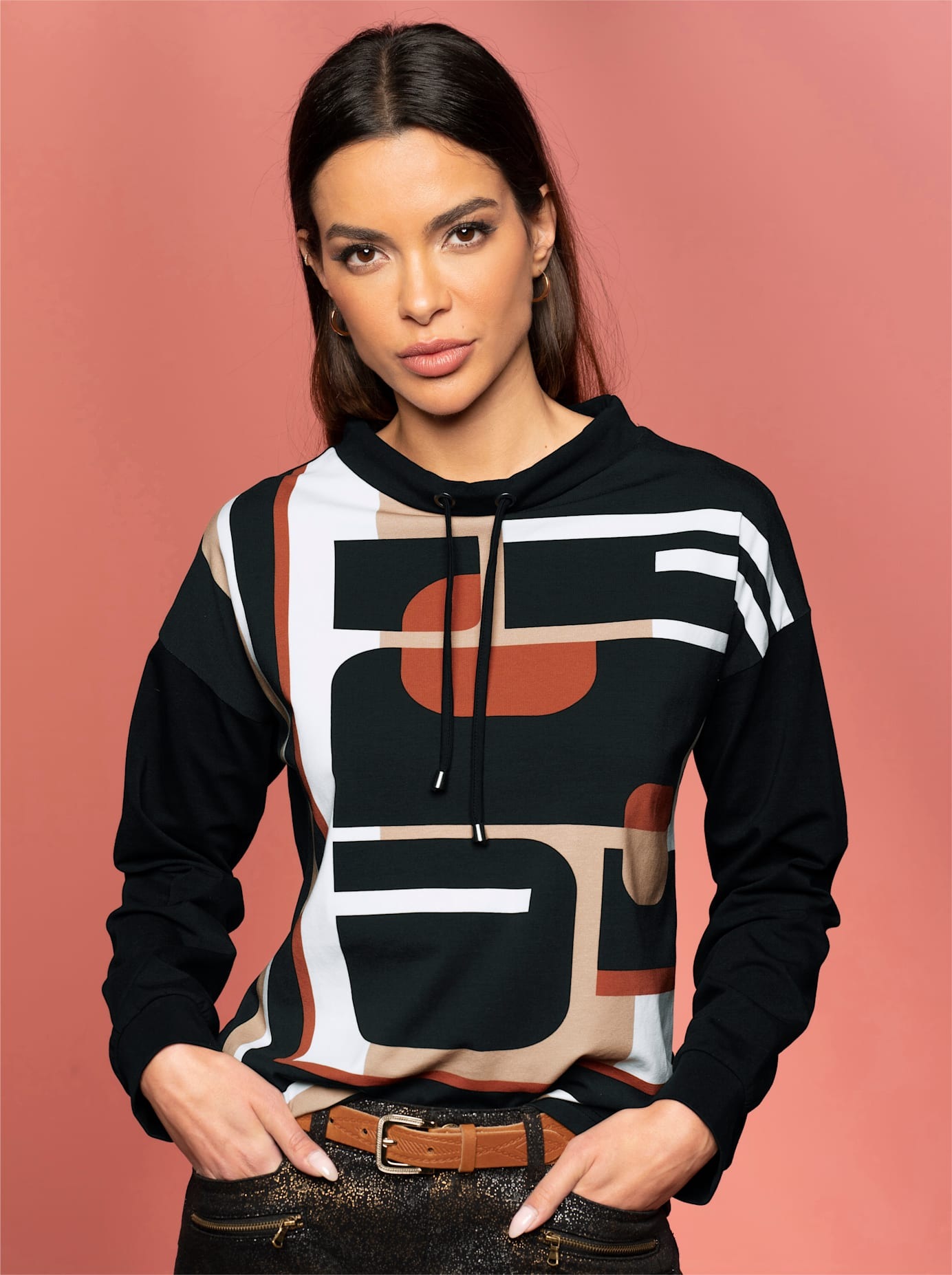 heine Langarmshirt "Druck-Shirt", 1 Stk. günstig online kaufen