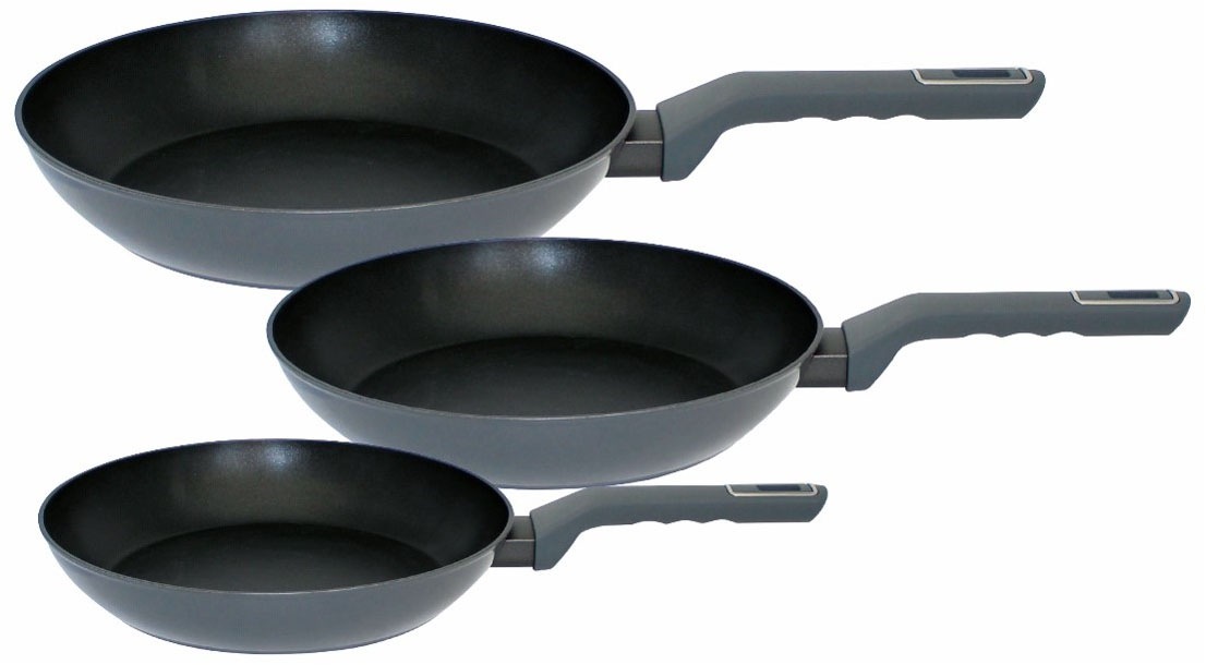 Elo Pfannen-Set "Pfannenset ECOLIFE 3 teilig", (Set, 3 tlg., je 1 Pfanne Ø 20/24/28 cm), Induktion