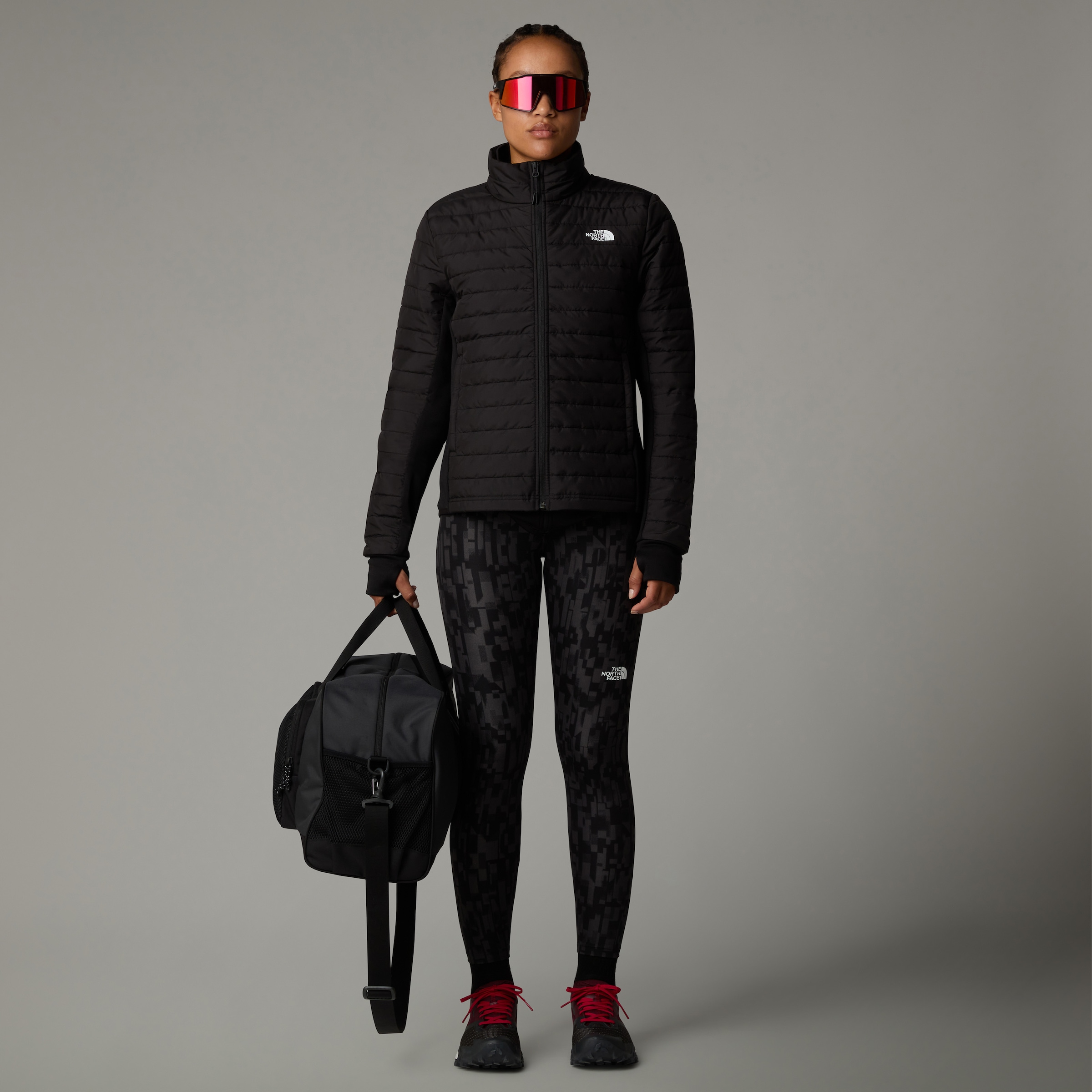 The North Face Steppjacke »W CANYONLANDS HYBRID JACKET« ohne Kapuze für vielseitige Freizeitaktivitäten, mit Stehkragen