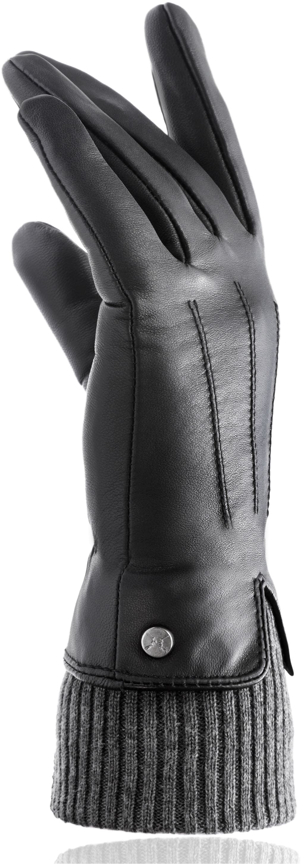 PEARLWOOD Lederhandschuhe Touchscreen proofed - mit 10 Fingern bedienbar