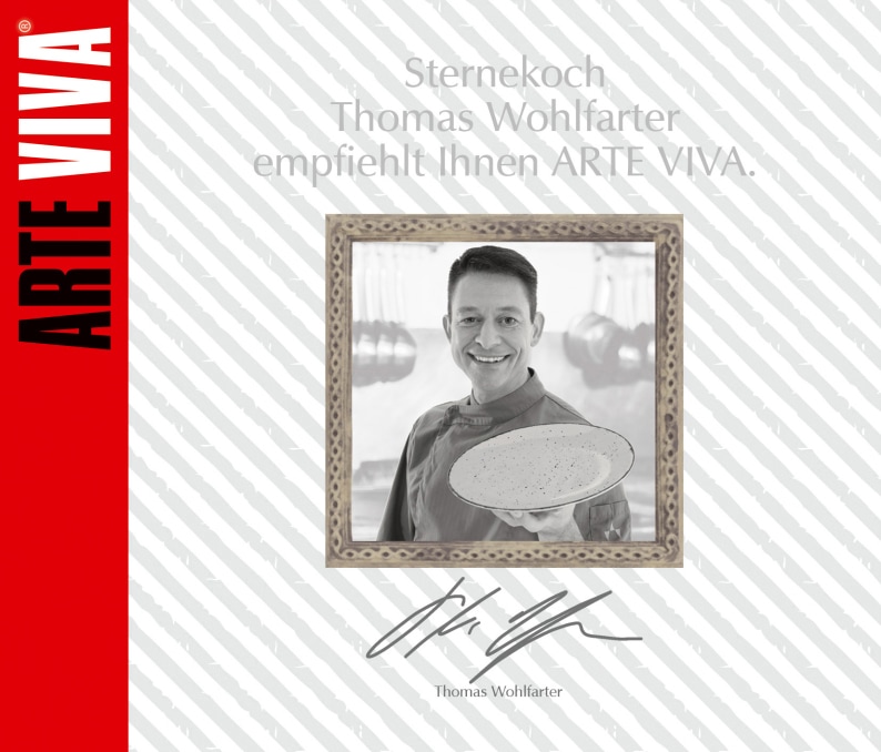 ARTE VIVA Schüssel »Puro«, 2 tlg., aus Steinzeug, Ø 21 und 24 cm, vom Sternekoch Thomas Wohlfarter empfohlen
