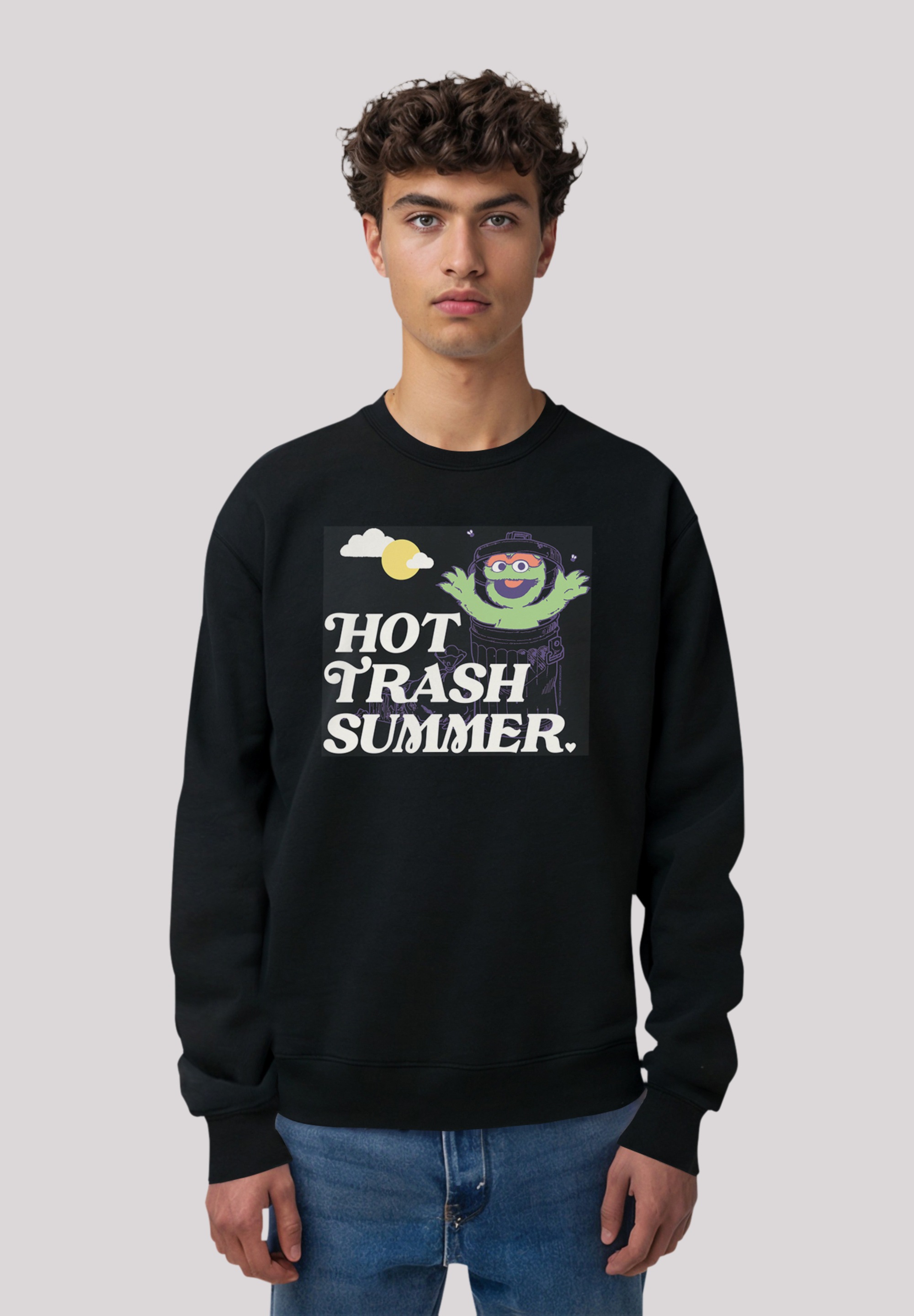 F4NT4STIC Sweatshirt "Sesamstraße Hot Trash Club", Premium Qualität,Nostalg günstig online kaufen