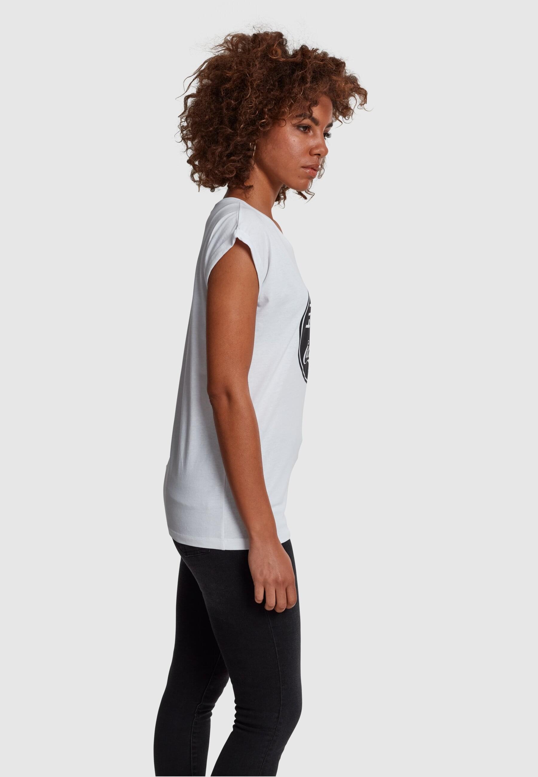 Merchcode T-Shirt »Merchcode Damen Ladies Coca Cola Korean Black Tee«, (1 tlg.)