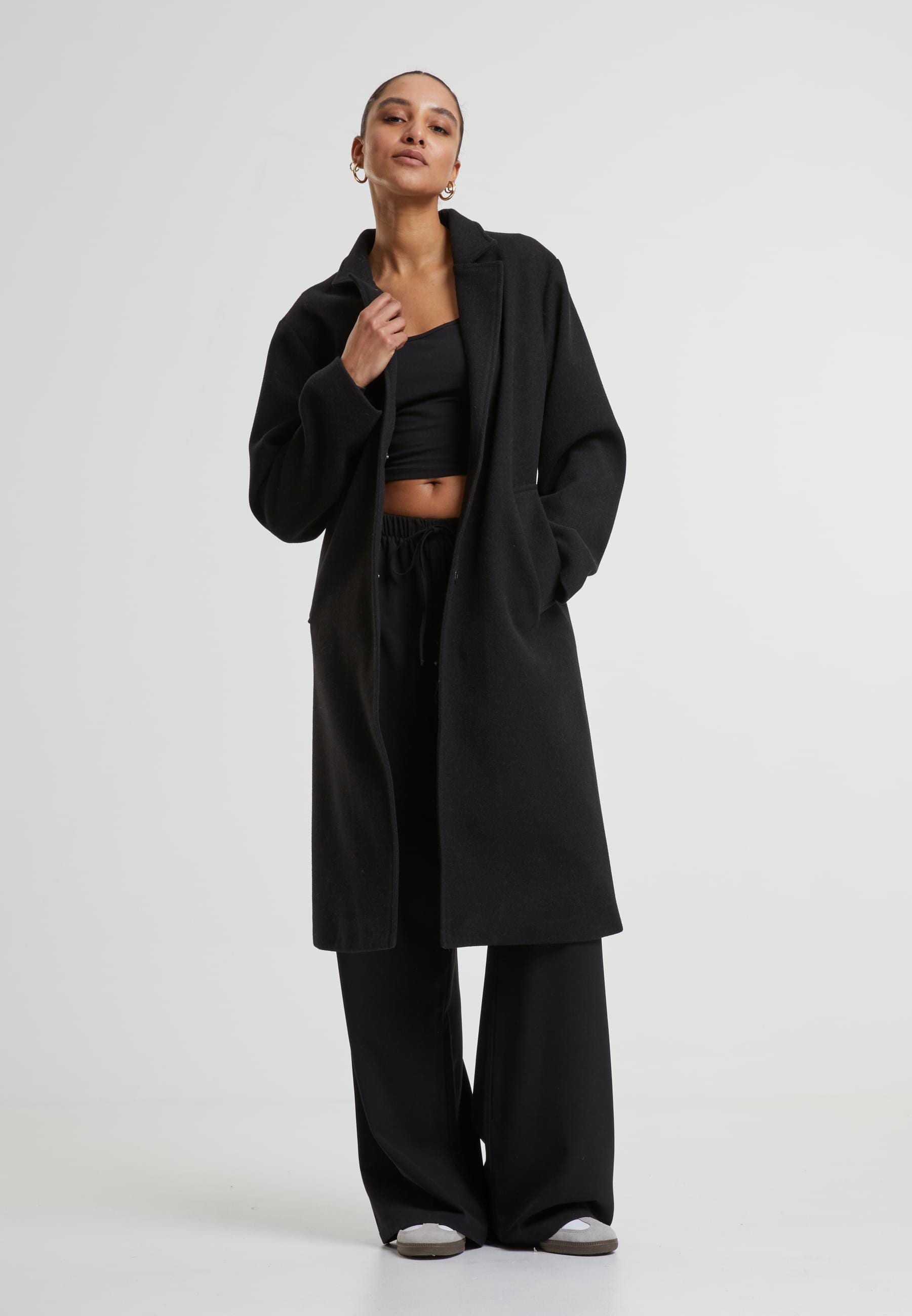 URBAN CLASSICS Winterjacke »Urban Classics Ladies Basic Coat«, (1 St.), ohne Kapuze