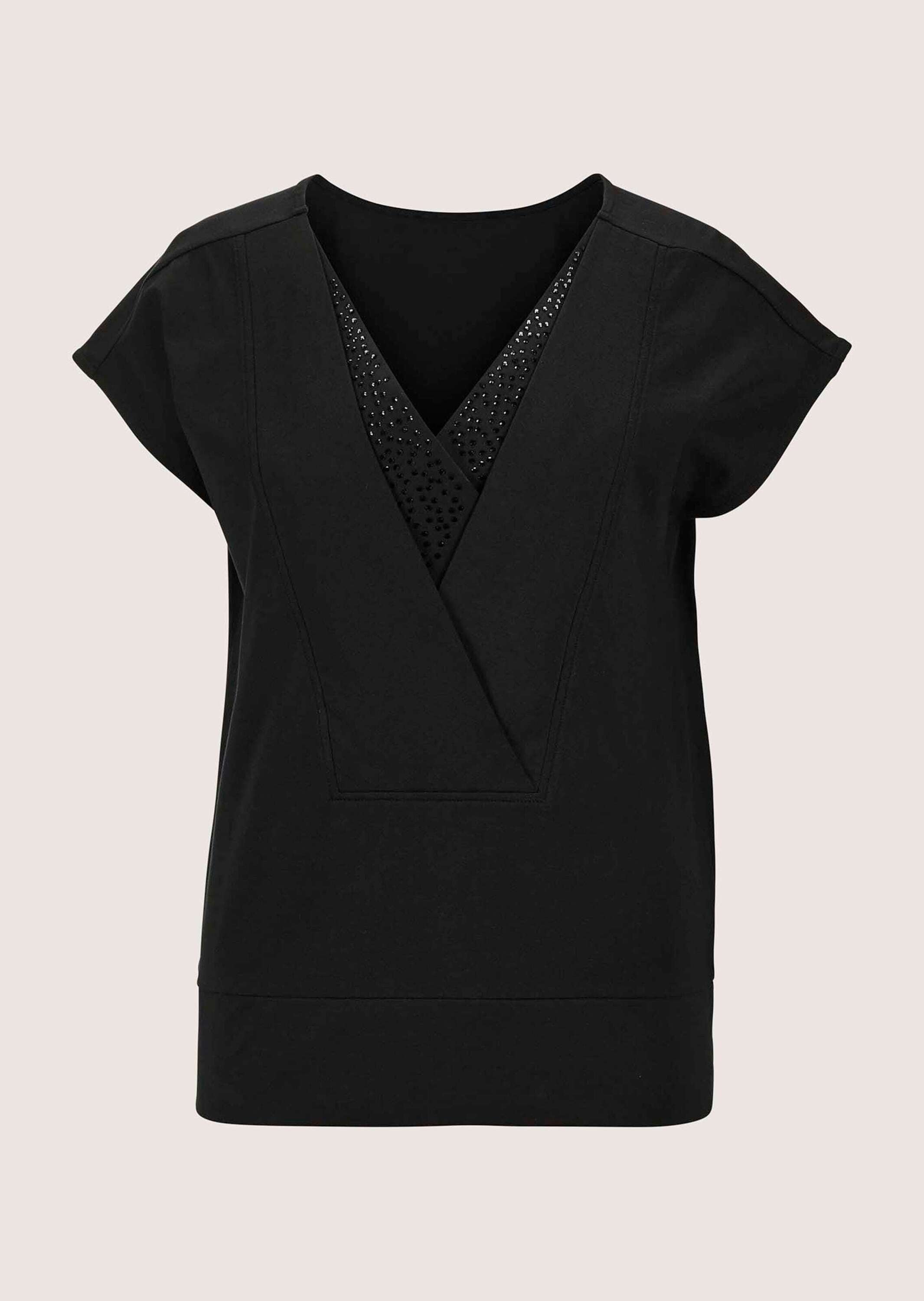 MADELEINE Kurzarmshirt "Shirt Ärmelloses Shirt mit Strass-Steinen" günstig online kaufen