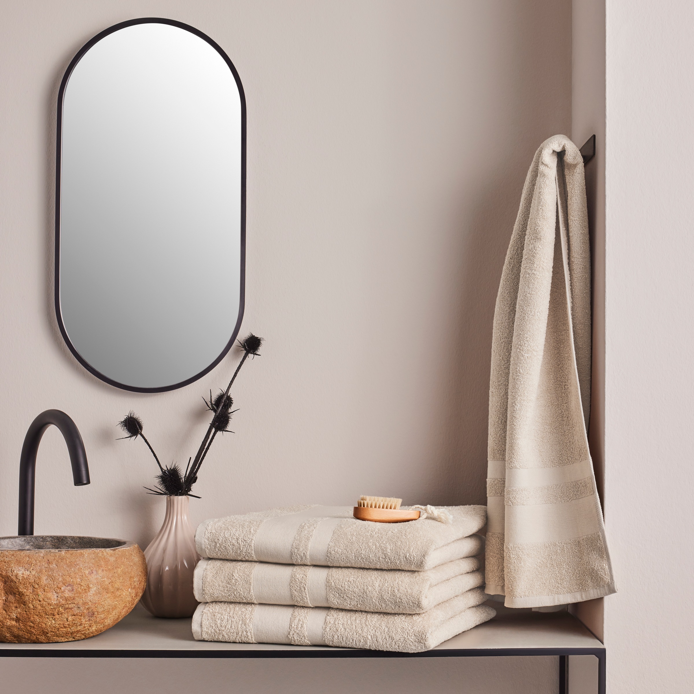 my home Duschtücher "Vanessa, als Set und Serie erhältlich, 4 Duschtücher, günstig online kaufen