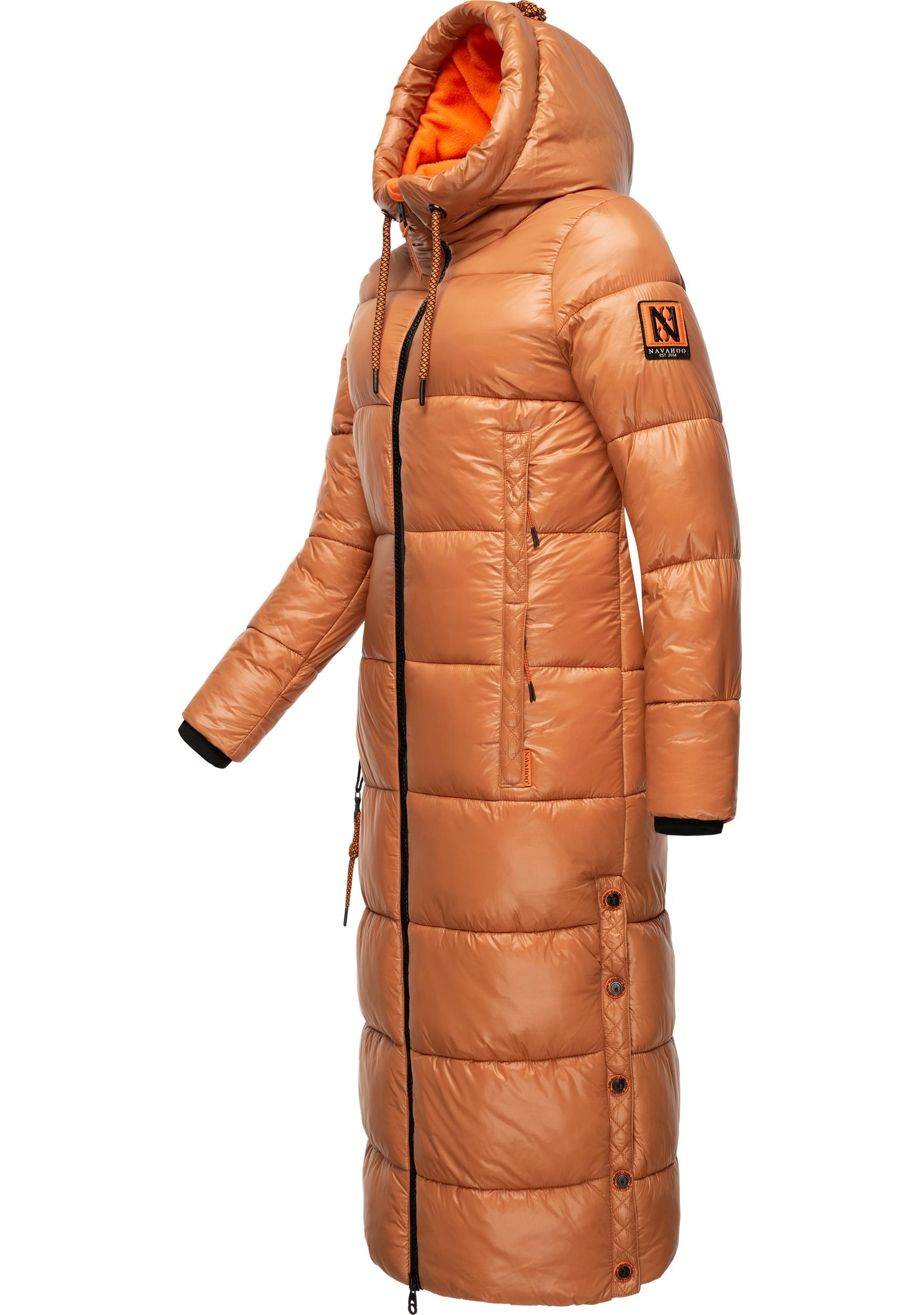 Navahoo Steppmantel »Schmuseengel«, warm gefütterte Winter Steppjacke mit Kontrastdetails