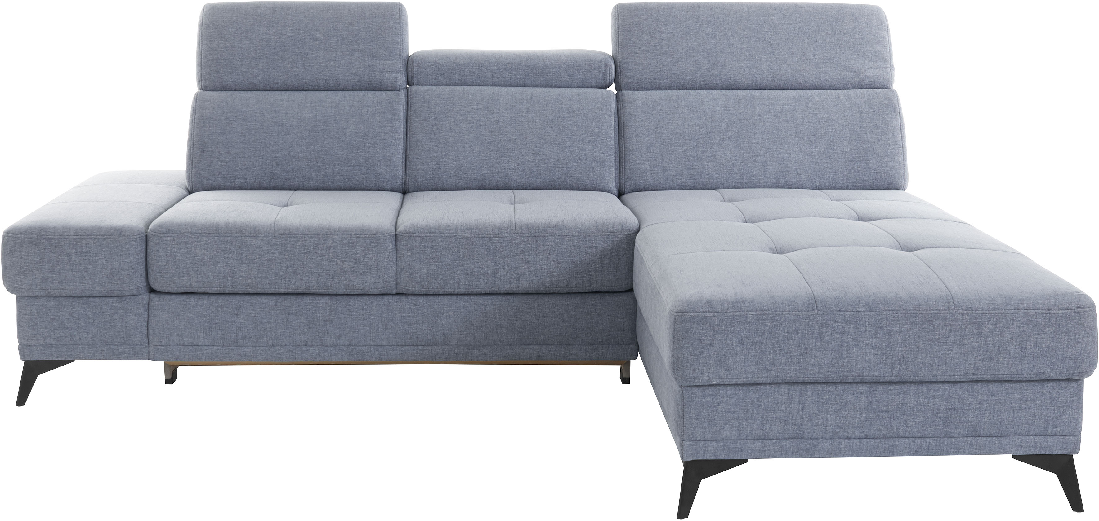 OTTO home Ecksofa "Cardiz L-Form" inkl.Kopfteilverstellung und Federkern wahlweise mit Schlaffunktion