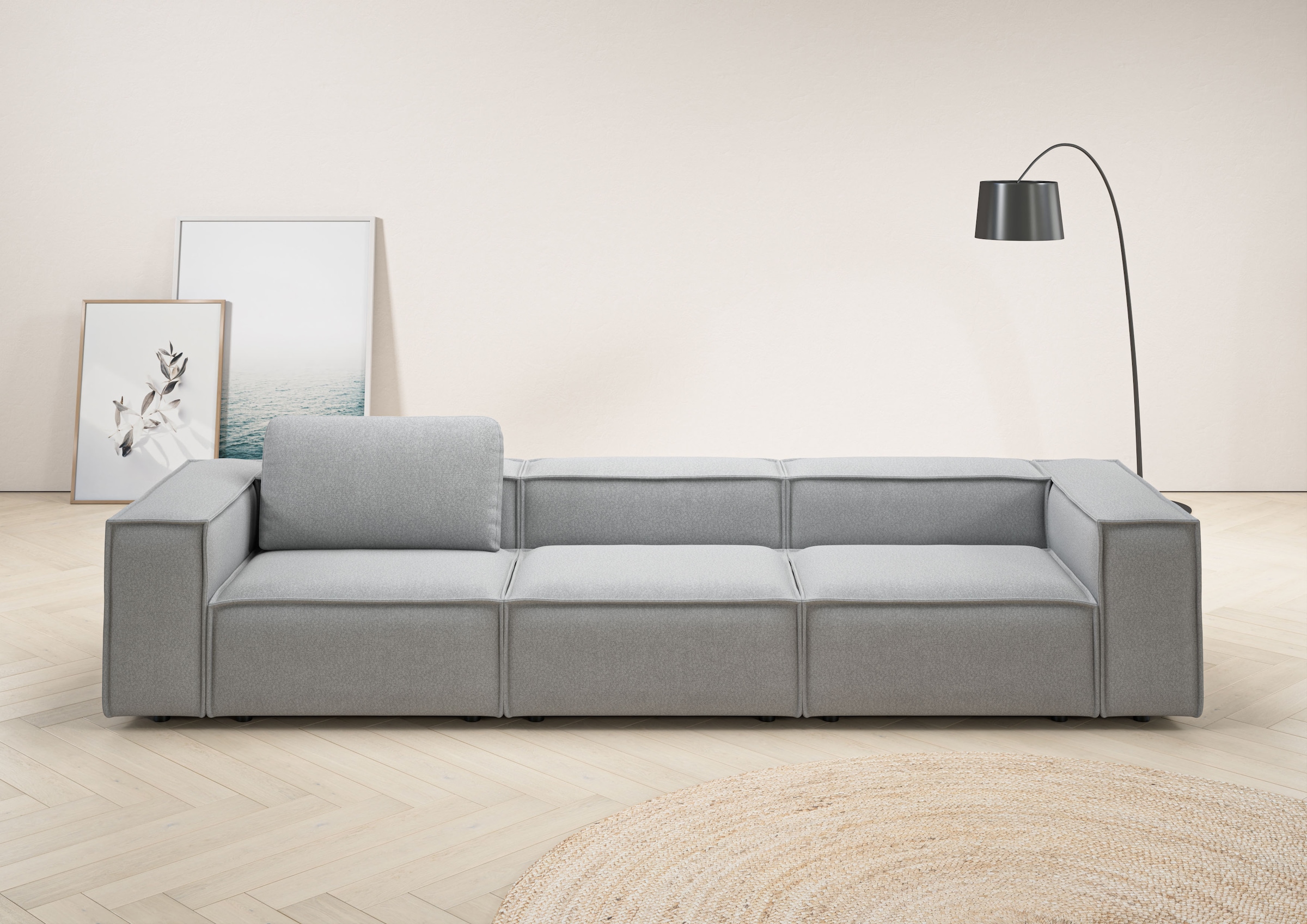 Home affaire 3,5-Sitzer "Watertown, modernes Big-Sofa XXL, 336 cm Breite, a günstig online kaufen