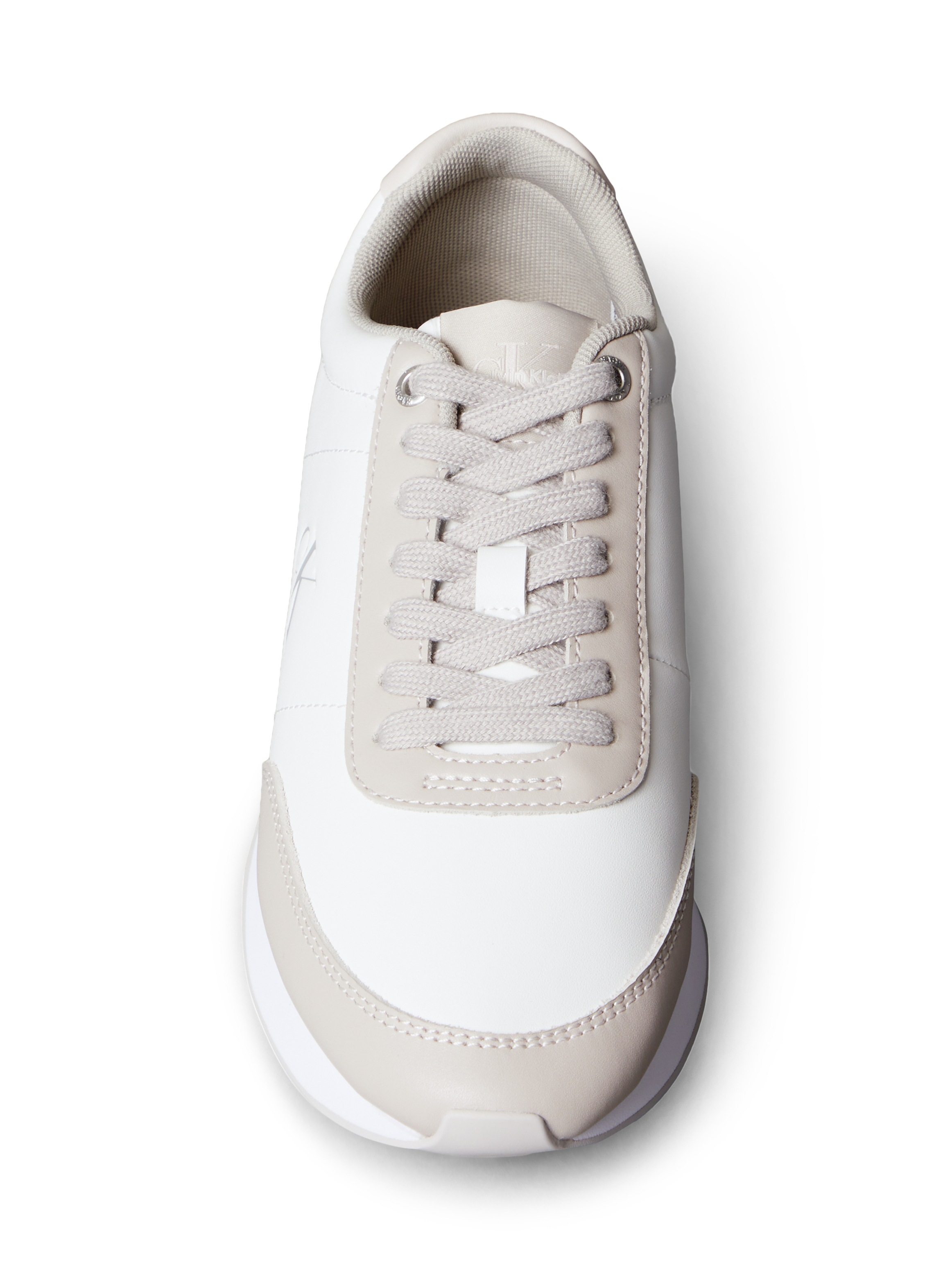 Calvin Klein Jeans Sneaker »RETRO RUNNER LACE UP LTH MG«, Schnürschuh, Halbschuh, Freizeitschuh mit gepolstertem Schaftrand