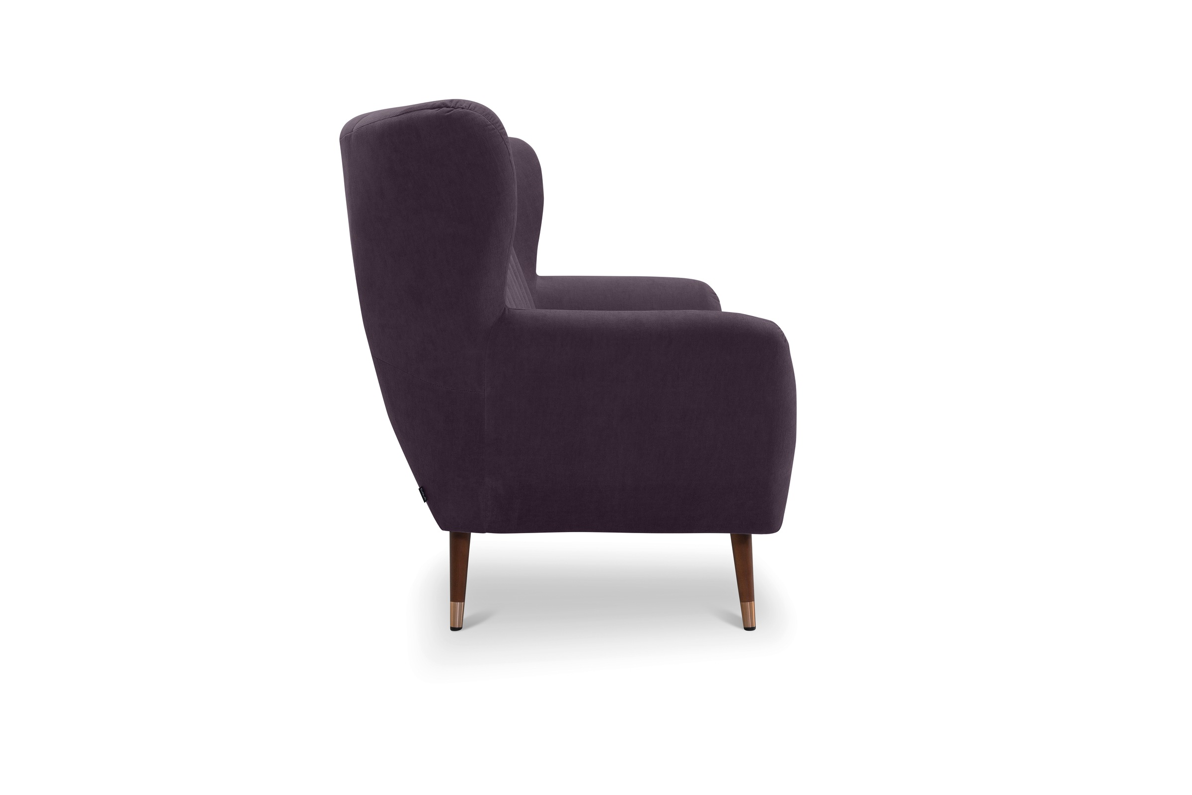 exxpo - sofa fashion 2-Sitzer »Polly, bequem mit hoher Rückenlehne, hohe Füße, Ohrensesselcouch«, Küchensofa, hochwertige Bezugsvarianten und aktuelle Farben