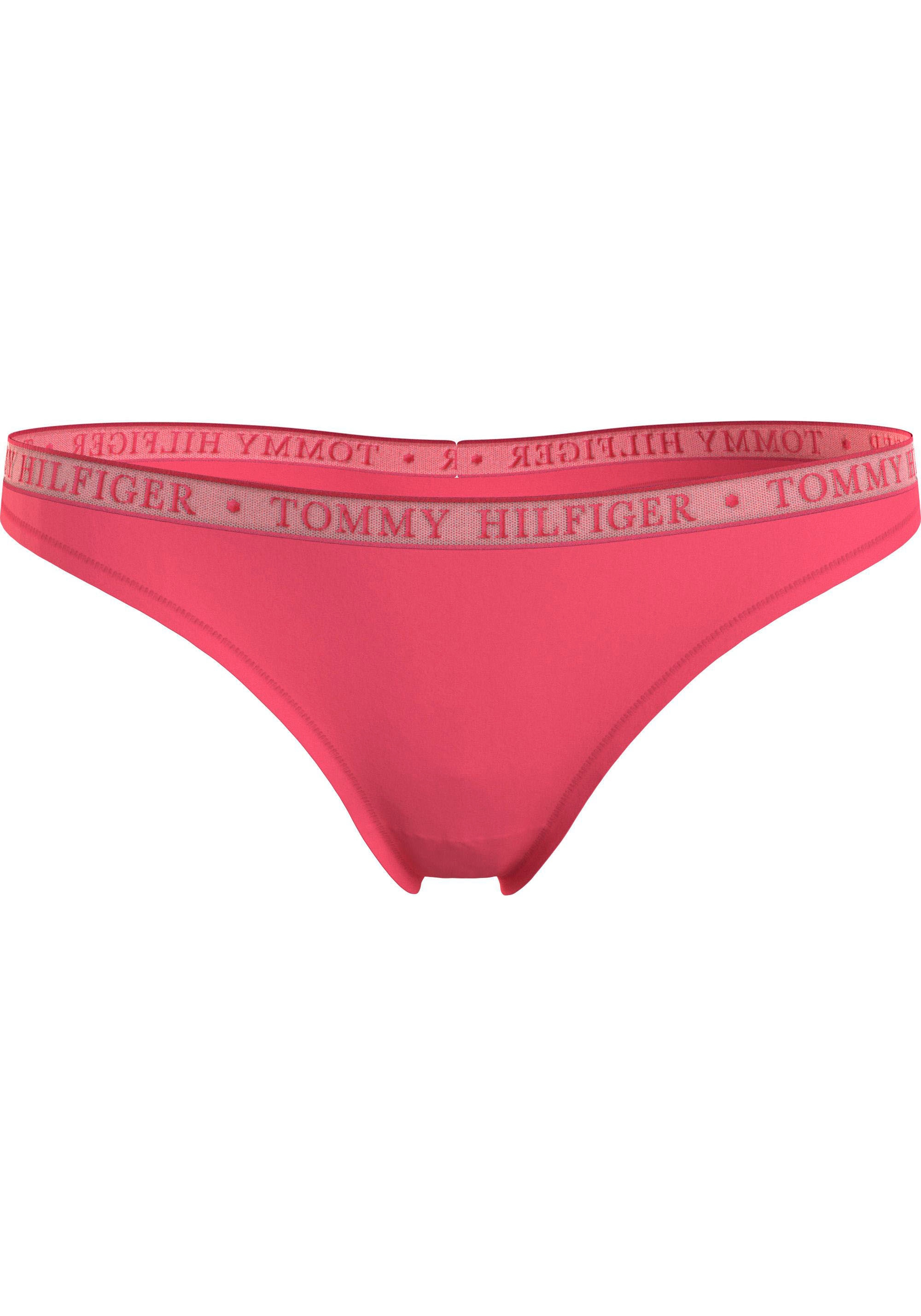 Tommy Hilfiger Underwear Slip »LACE 3P THONG (EXT SIZES)«, (Packung, 3er-Pack), mit Tommy Hilfiger Logobund