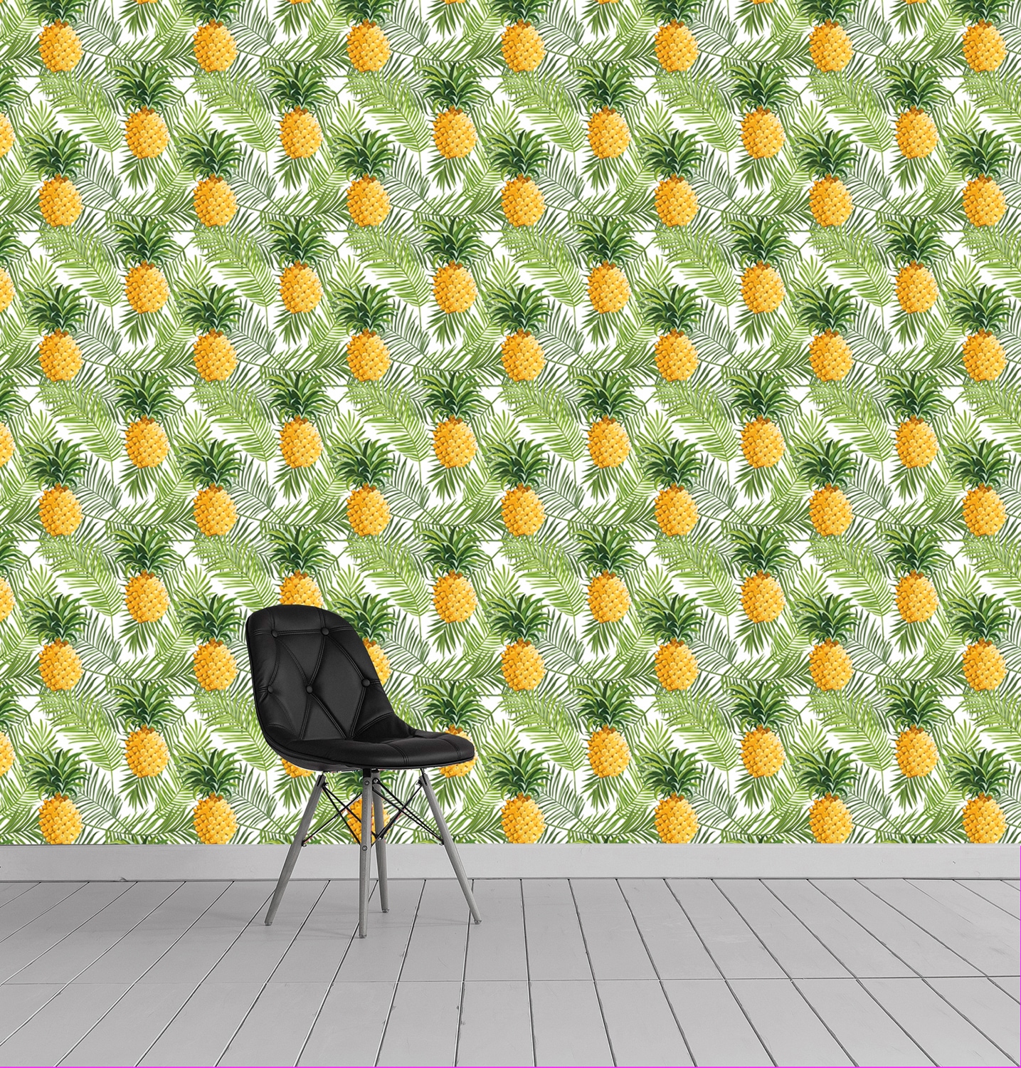 queence Vinyltapete »Kennedy«, bedruckt-tropisch, 90x250cm, selbstklebend, kinderleichte Anbringung, Sticker