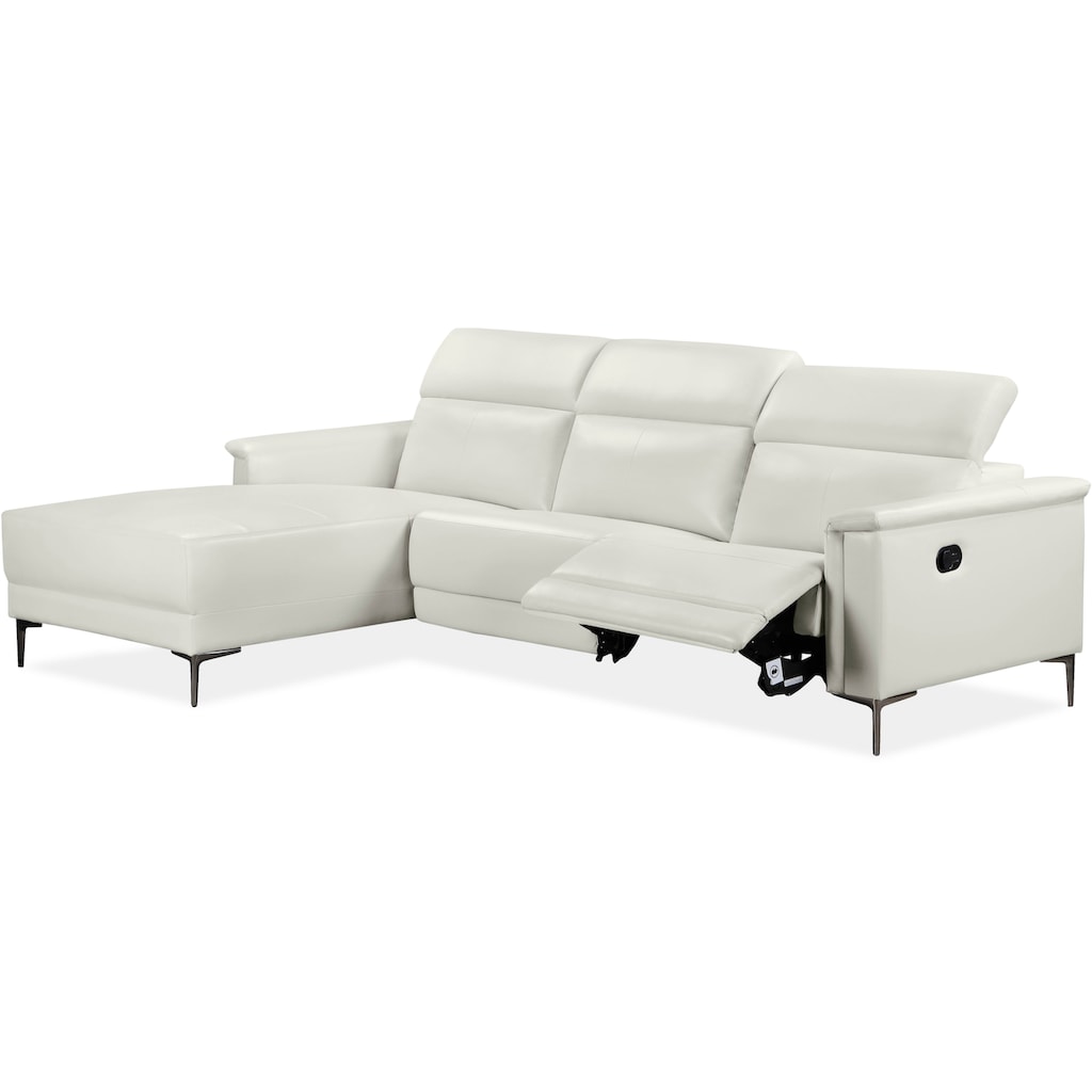 Places of Style Ecksofa Lund, mit man. o. elektr. Relaxfunktion und USB/ Kopfteilverstellung