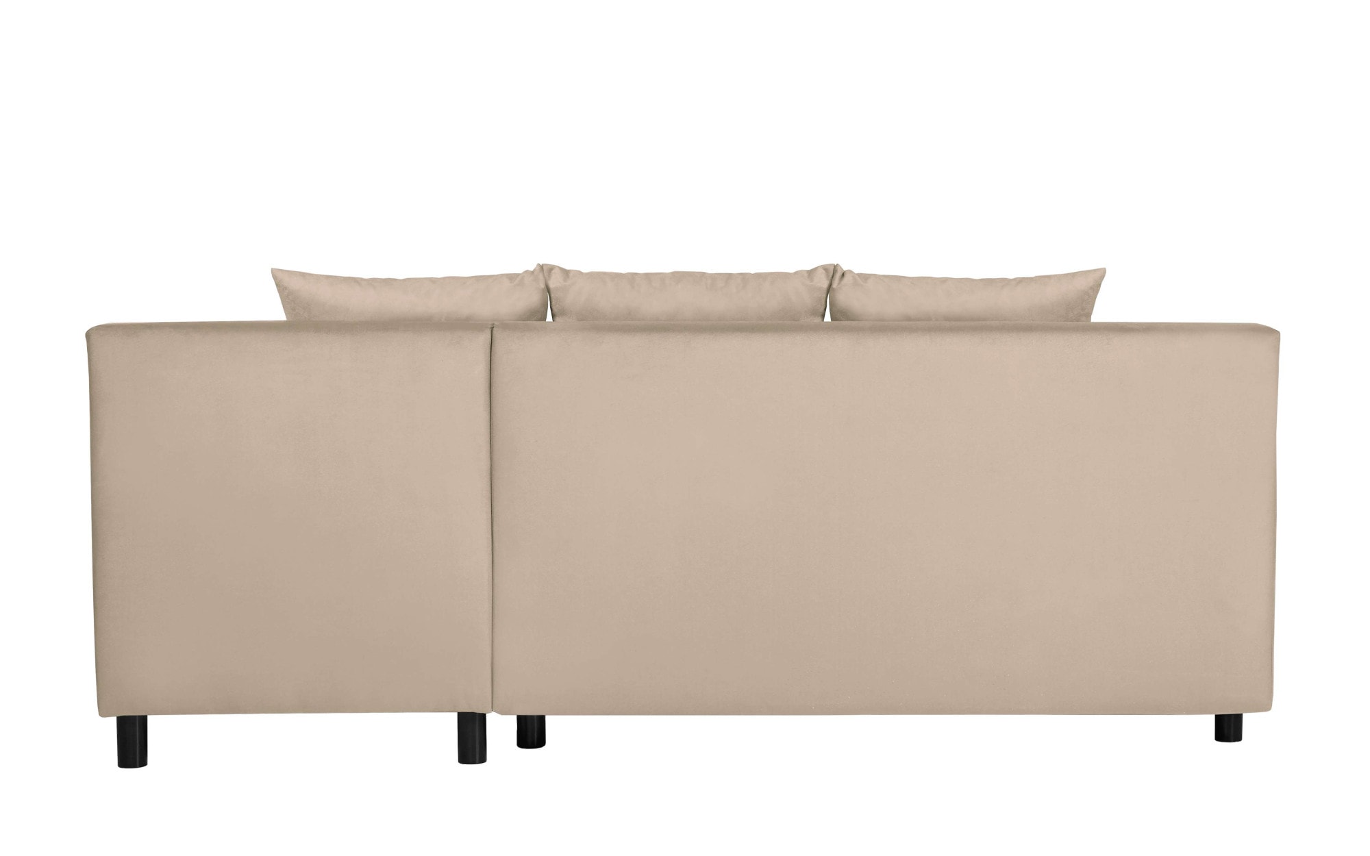 INOSIGN Ecksofa »IWALANI, Schlafsofa mit Bettkasten, Recamiere beidseitig montierbar«, L-Form, B/T/H 199/135/83 cm, Struktur weich & Velvet
